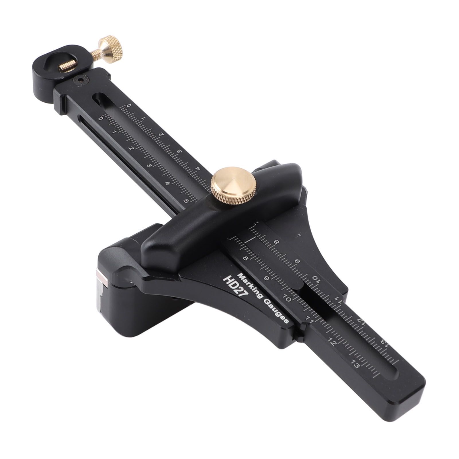 Woodworking Scriber Aluminium Alloy Multifunctional Marking Line Ruler T Type view 6