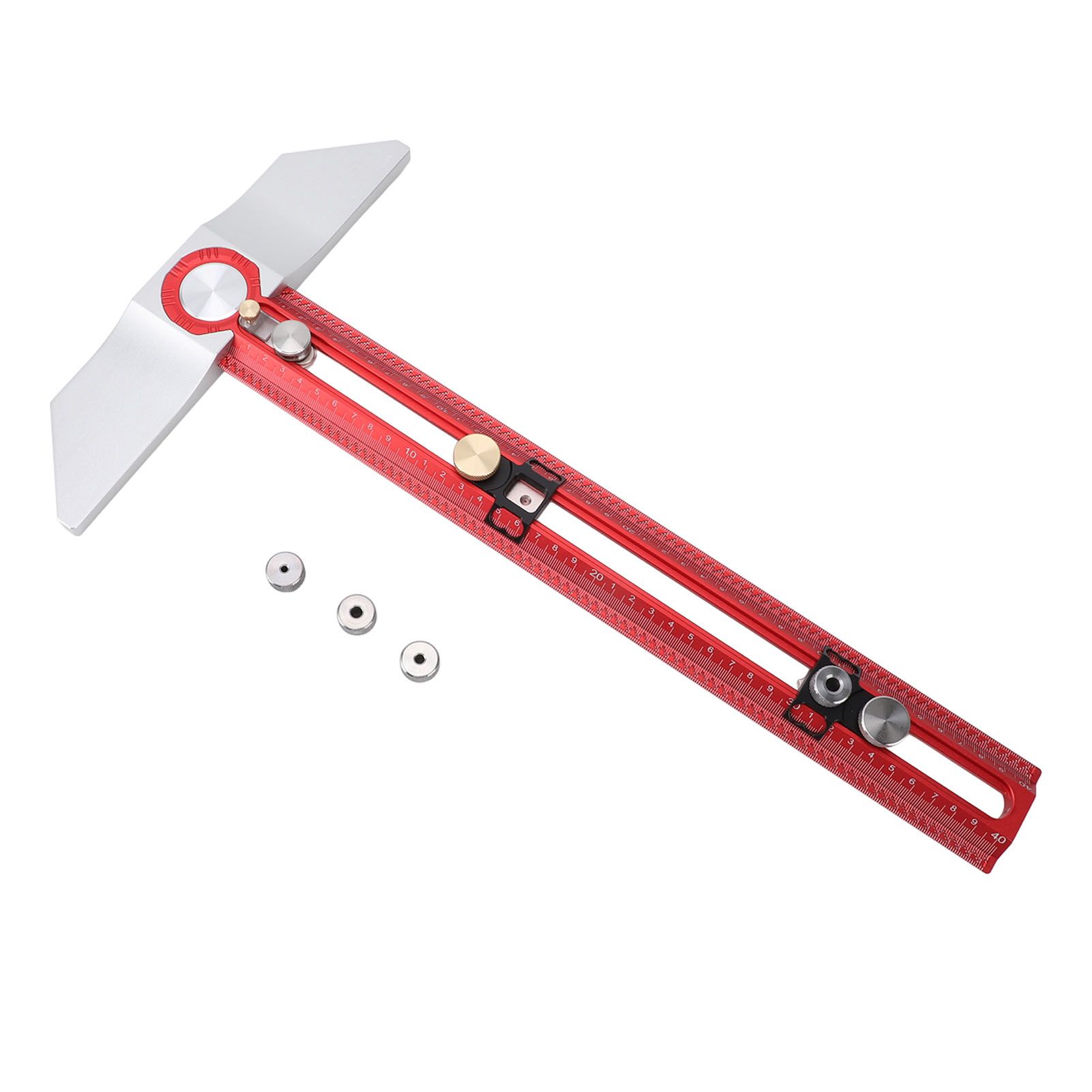 Woodworking Scriber Professional Aluminum Alloy High Accuracy 40cm T Type view 3