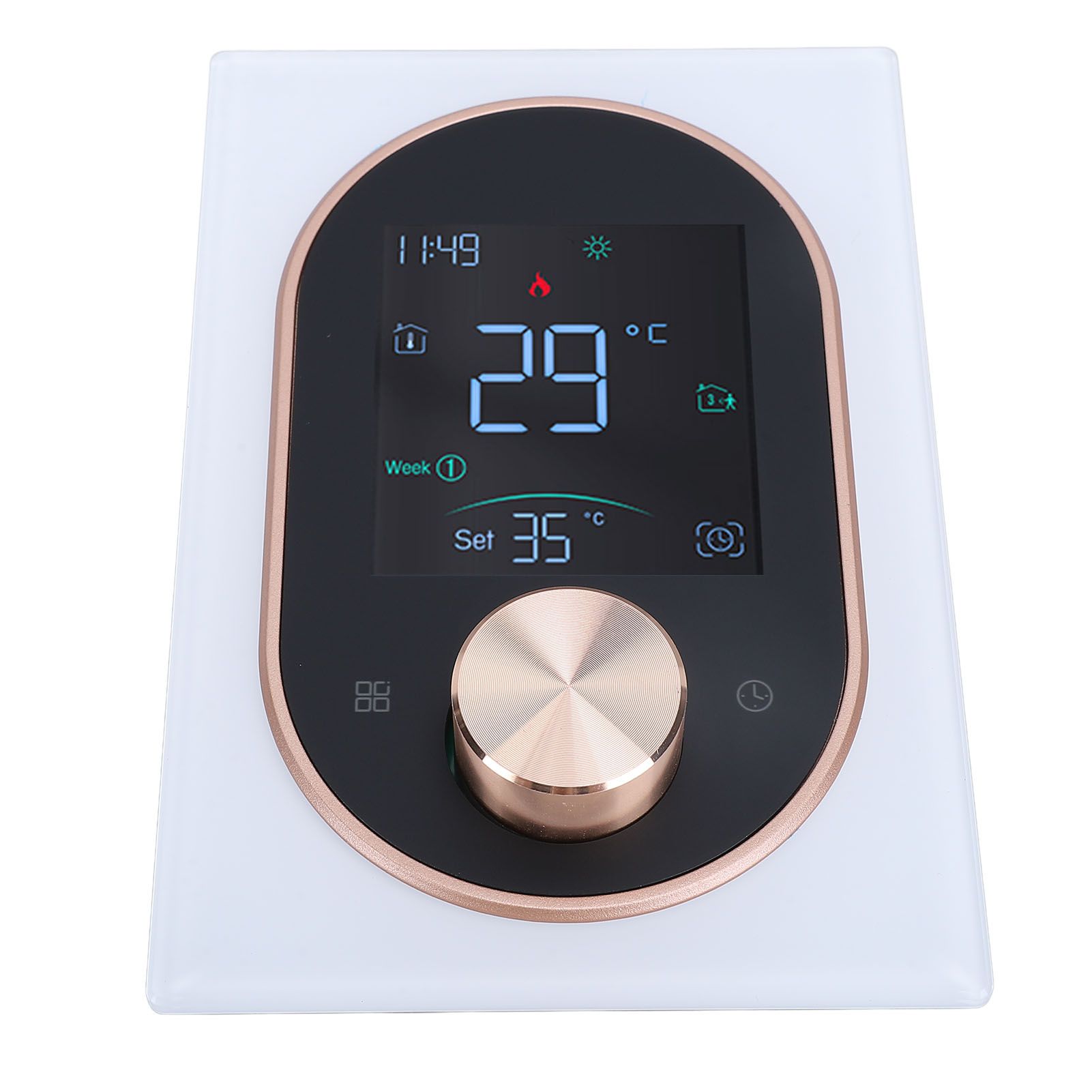 Smart Color Thermostat APP Programmable Touchscreen Knob Control Smart view 9