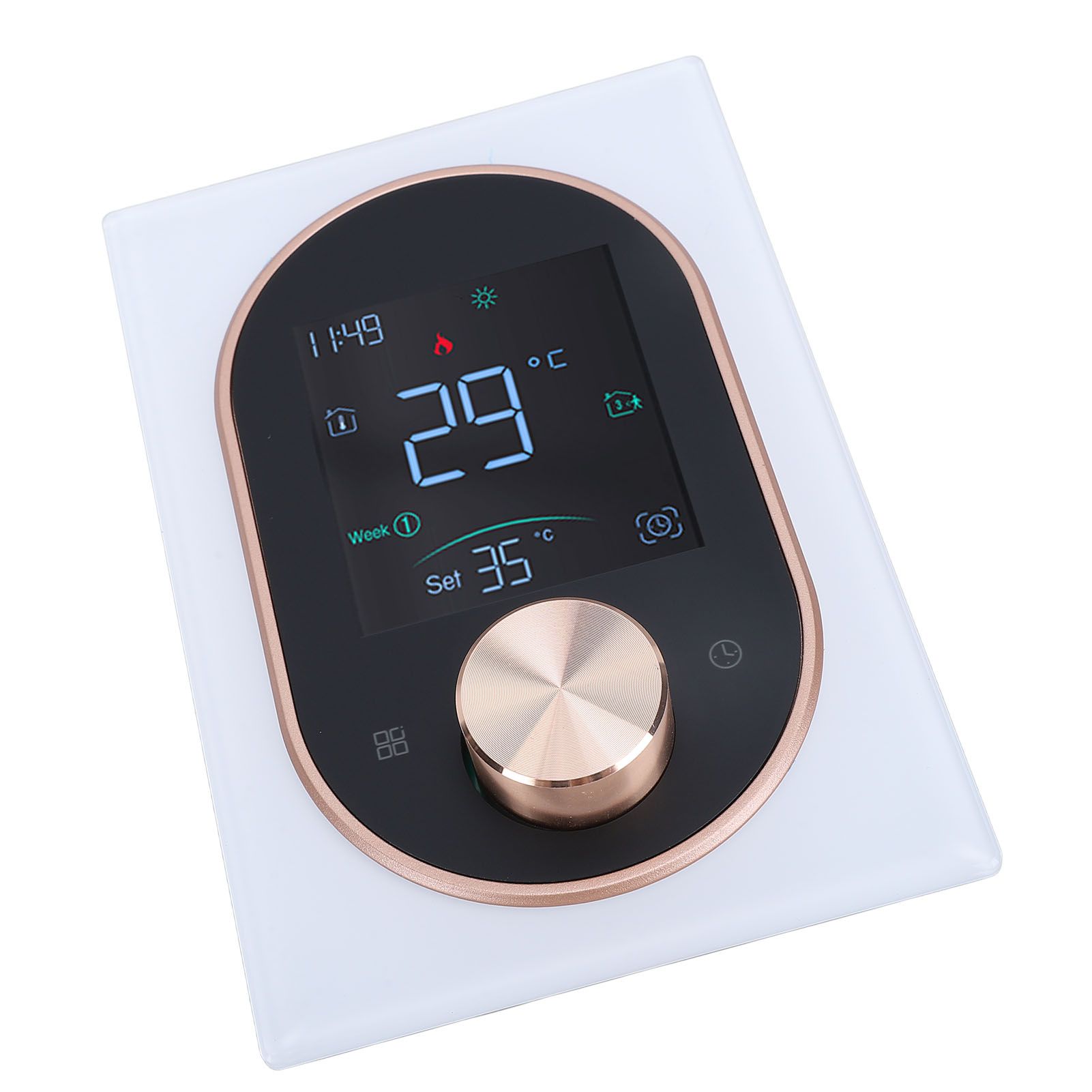 Smart Color Thermostat APP Programmable Touchscreen Knob Control Smart view 11