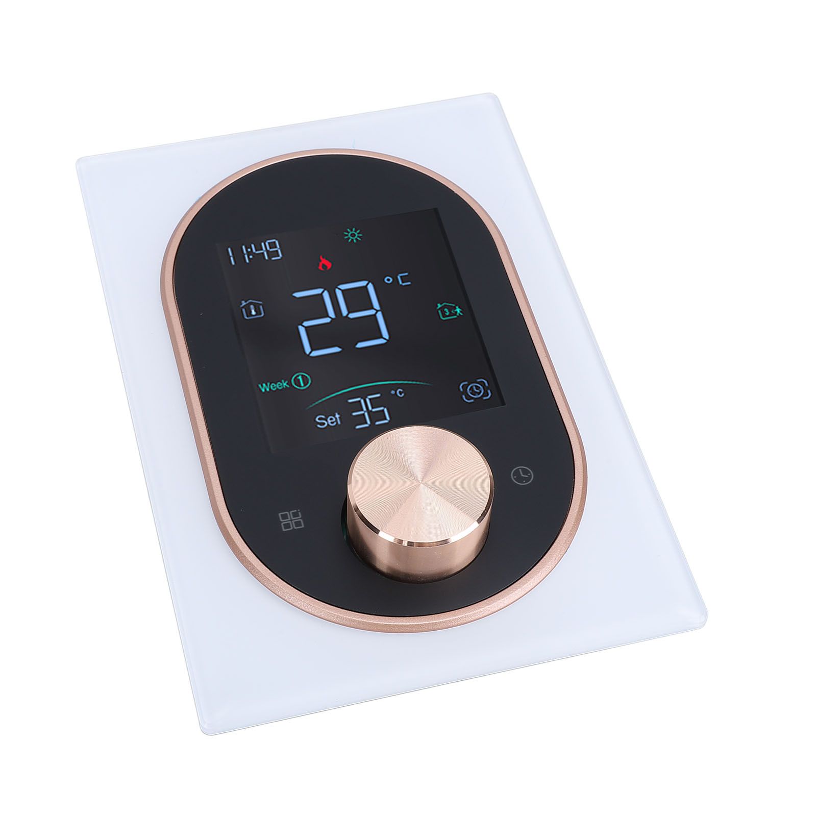 Smart Color Thermostat APP Programmable Touchscreen Knob Control Smart view 12