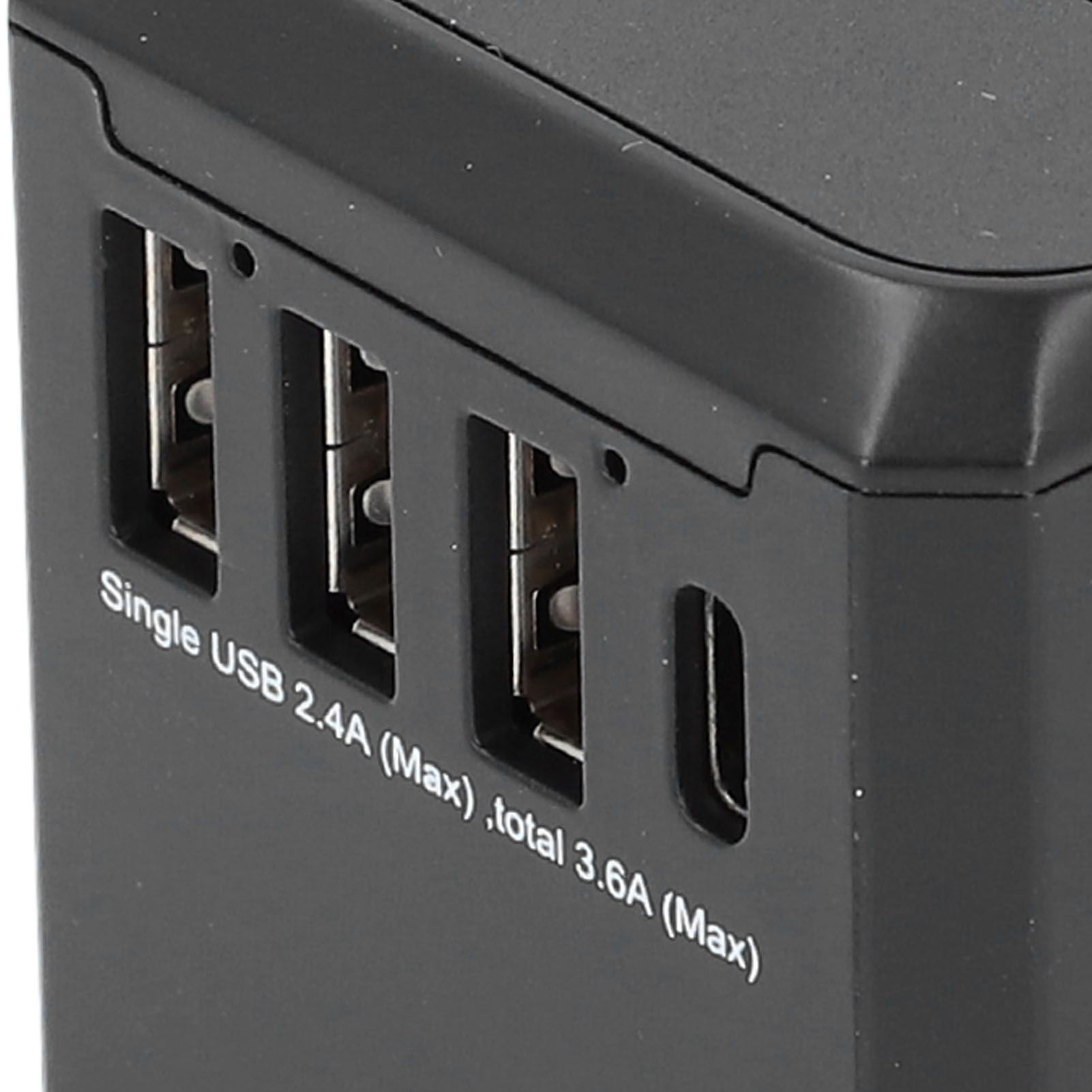 Travel Power Adapter with 3 USB A 1 USB C Portable Quiet Travel Voltage view 7