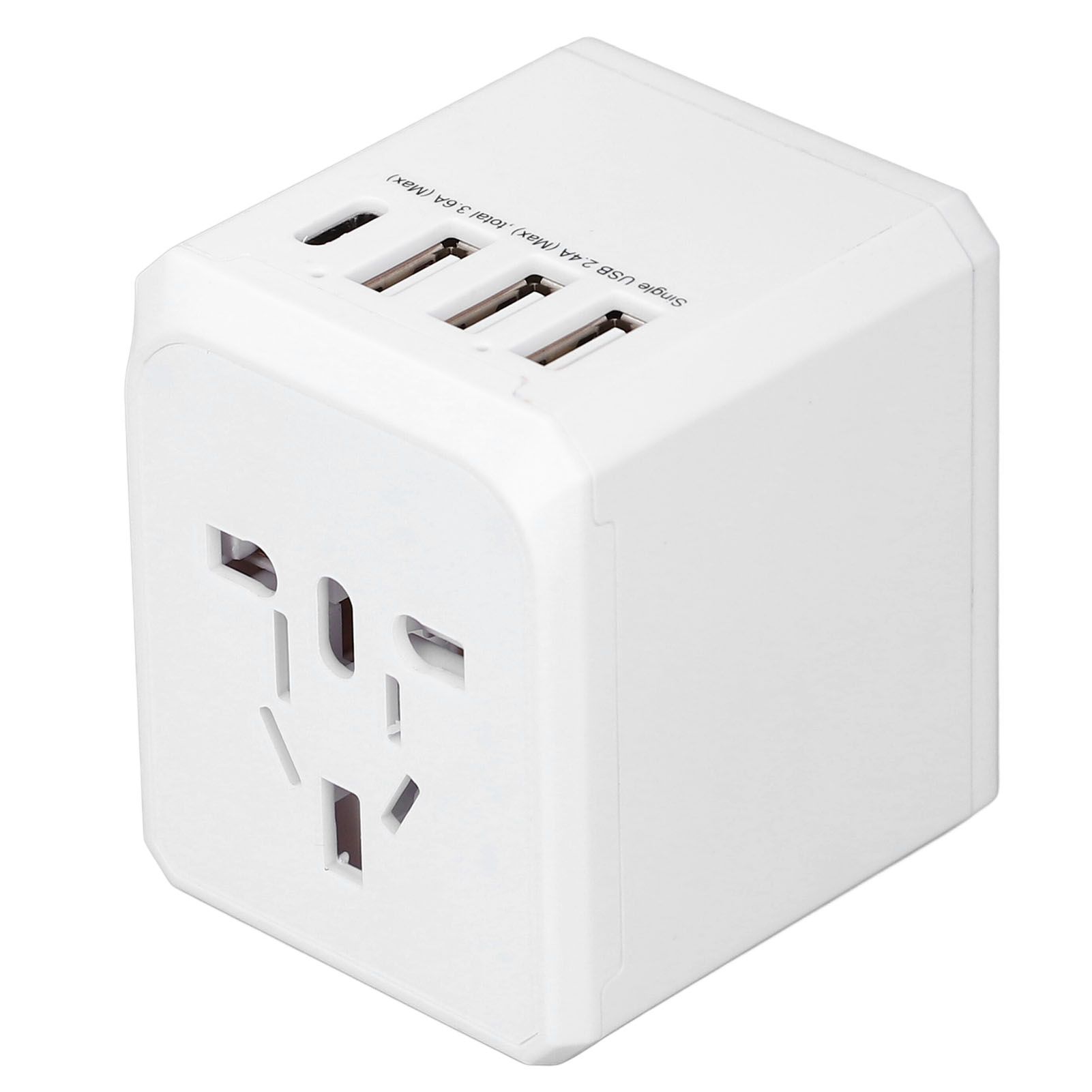 Travel Power Adapter with 3 USB A 1 USB C Portable Quiet Travel Voltage view 6