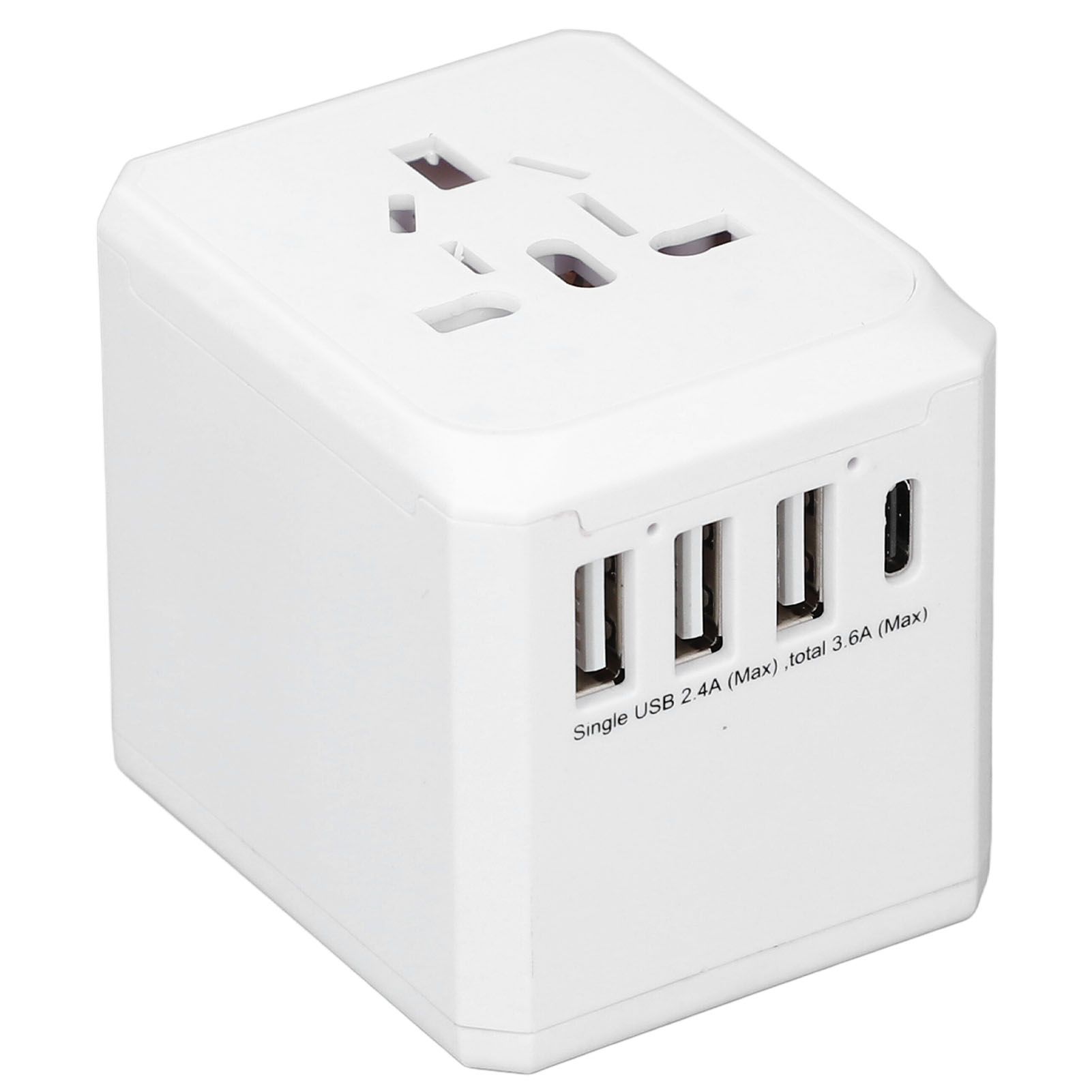 Travel Power Adapter with 3 USB A 1 USB C Portable Quiet Travel Voltage view 9