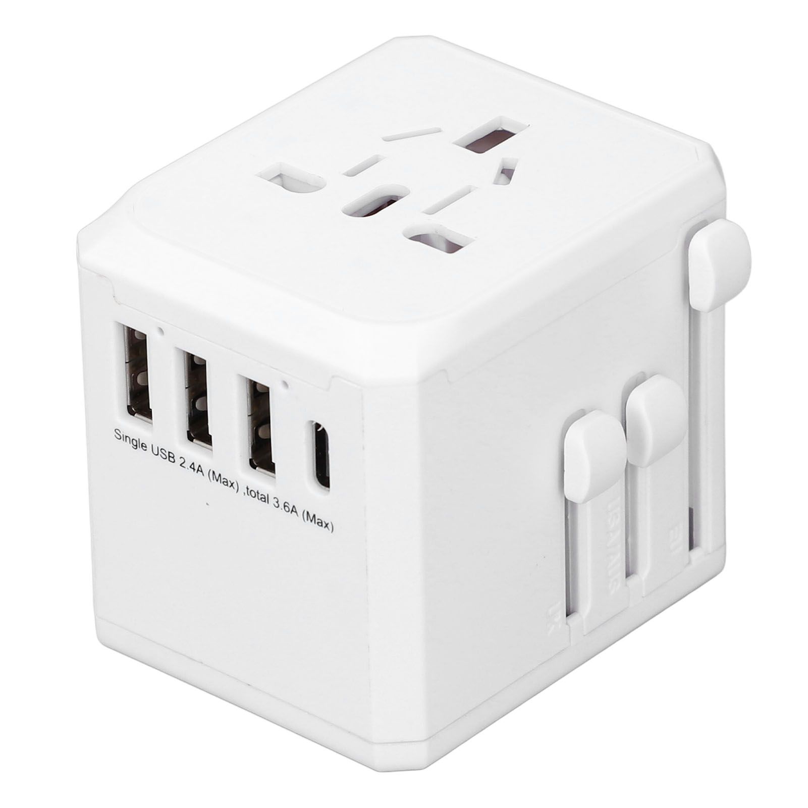 Travel Power Adapter with 3 USB A 1 USB C Portable Quiet Travel Voltage view 10