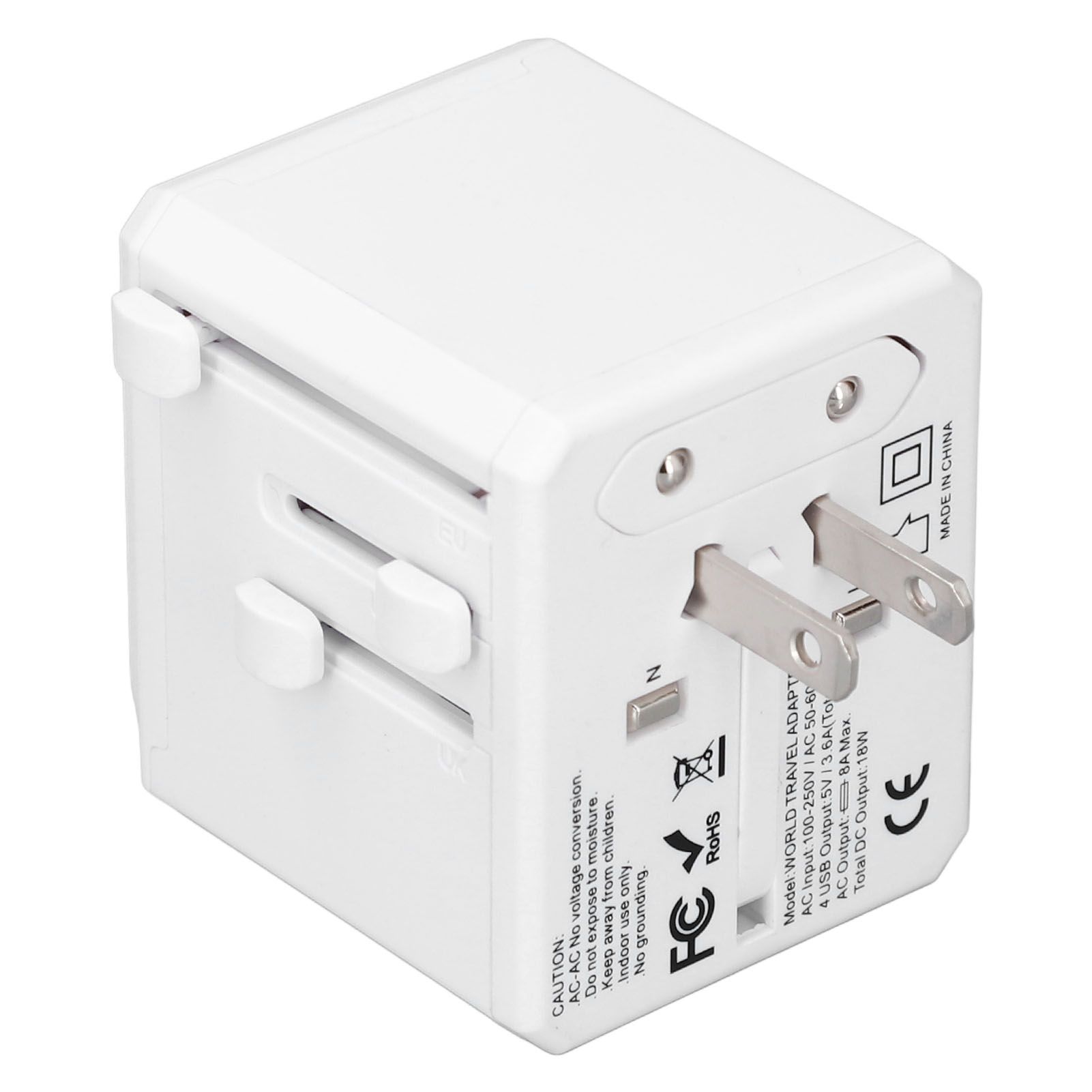 Travel Power Adapter with 3 USB A 1 USB C Portable Quiet Travel Voltage view 12