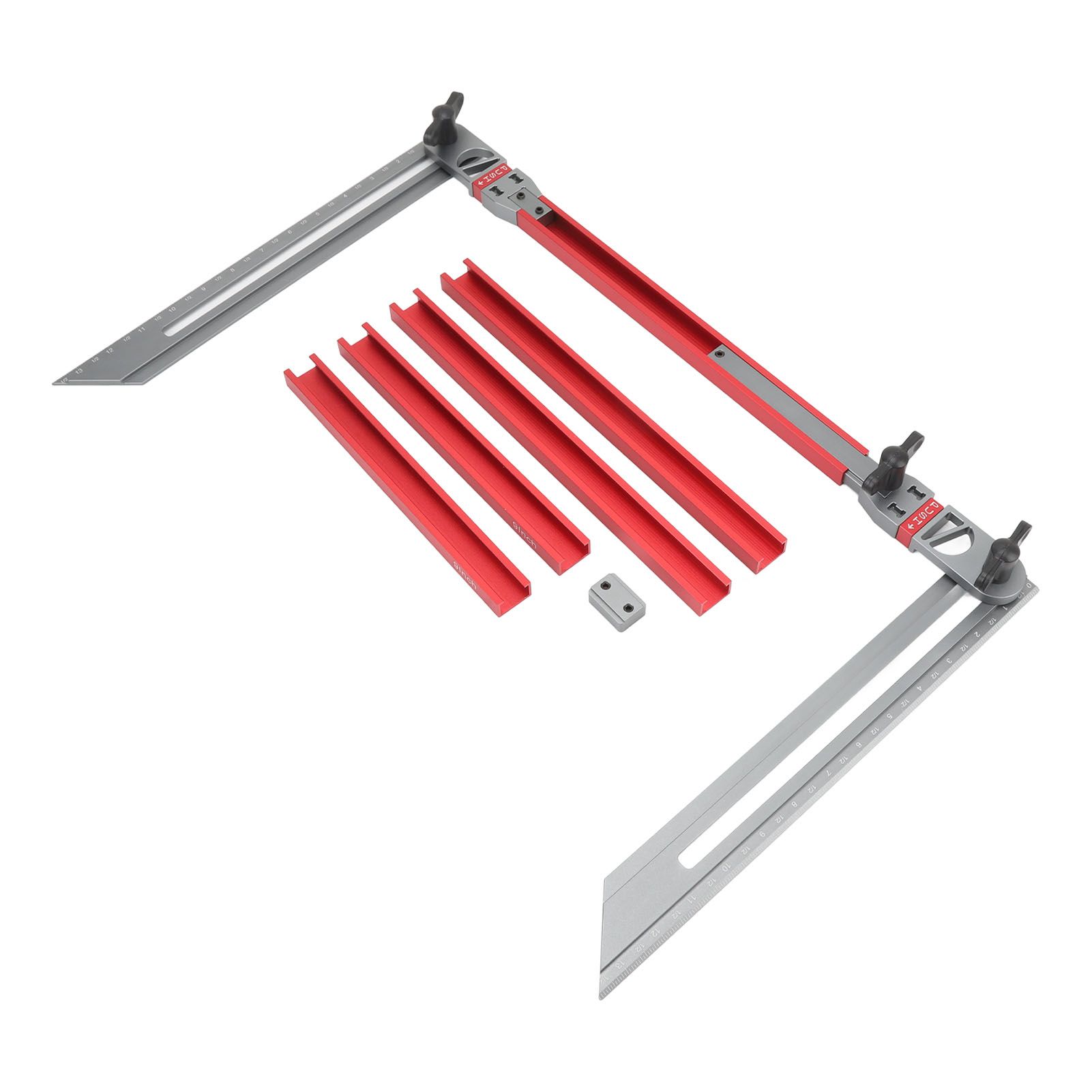 Stair Tread Template Tool Aluminum Alloy High Accuracy Clear Marking Stair