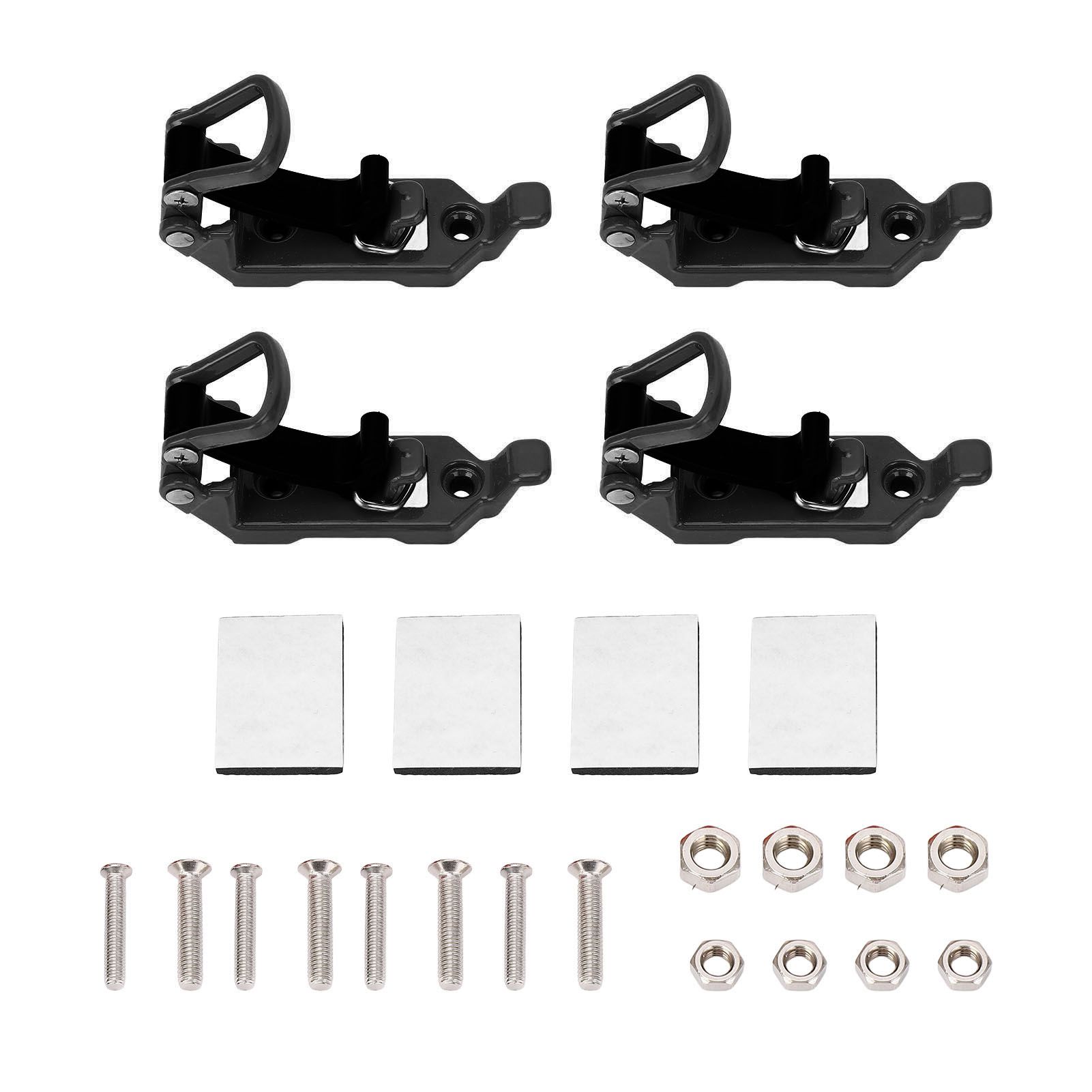 4 Sets Roof Rack Shovel Mount Heavy Duty Multipurpose Metal Rubber Clamp view 3