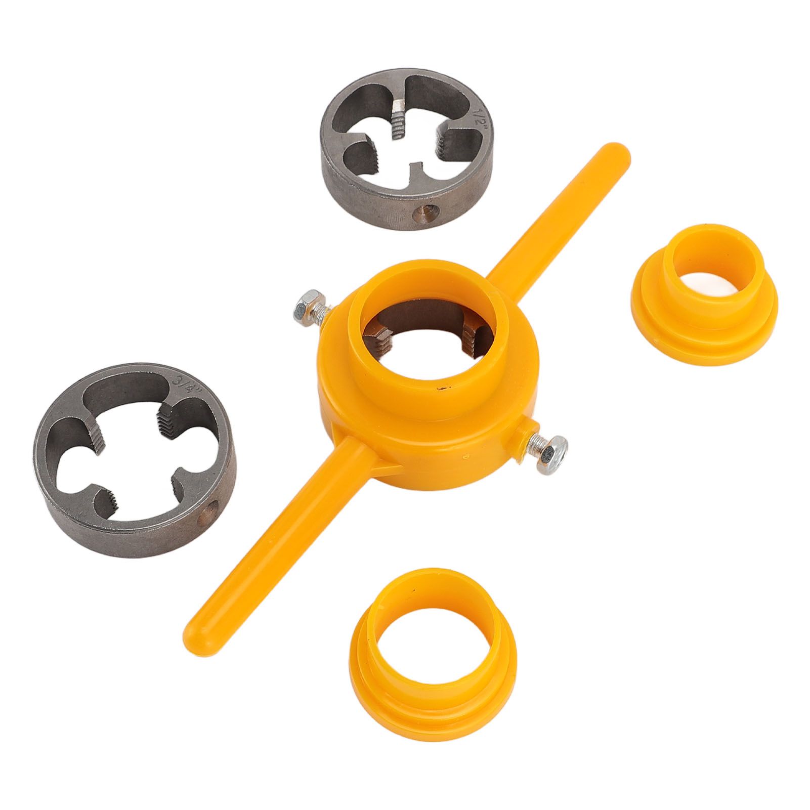PVC Thread Maker Tool Pipe Threader Plumbing Tool with 3 Dies 1/2 Inch 3/4 view 3