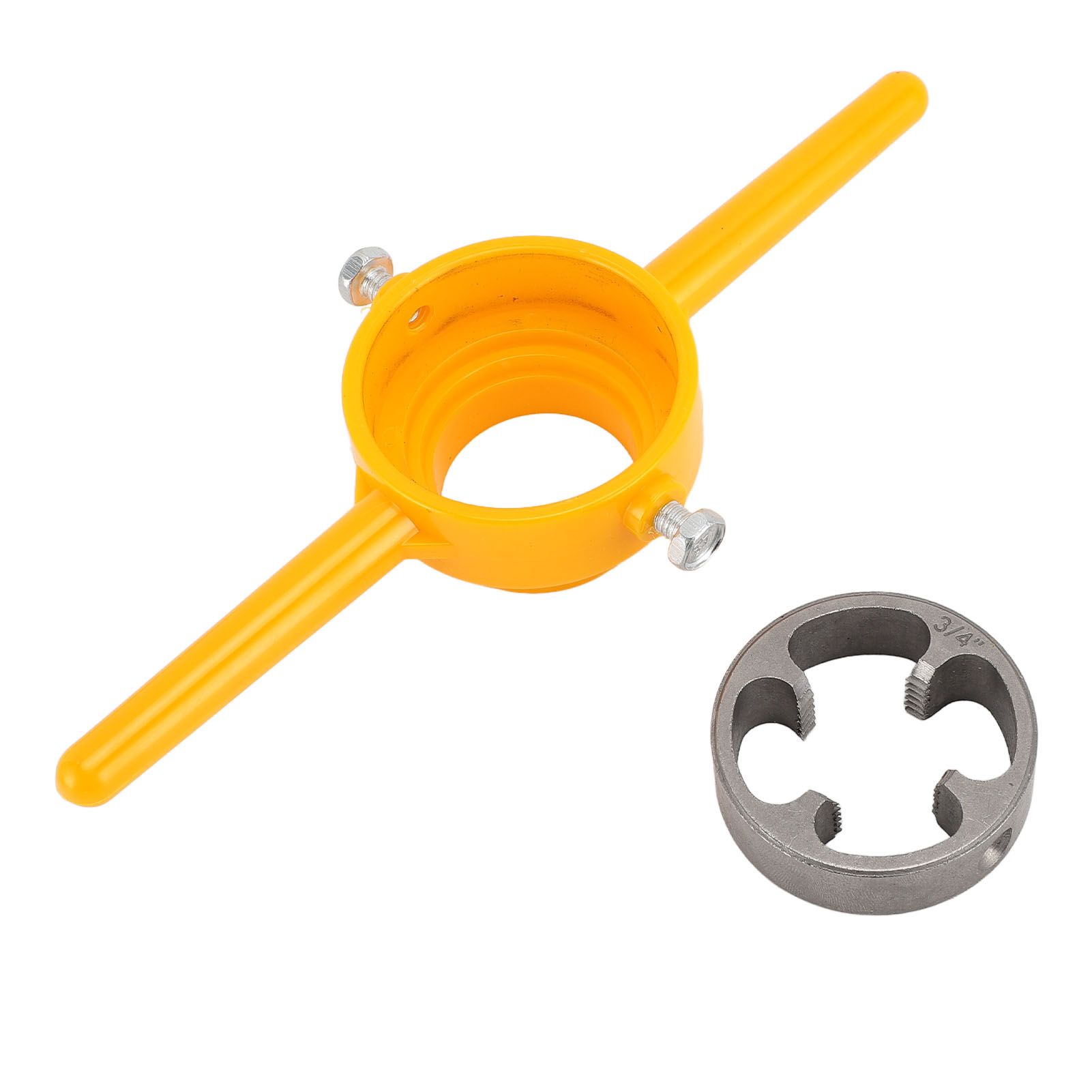PVC Thread Maker Tool Pipe Threader Plumbing Tool with 3 Dies 1/2 Inch 3/4 view 8