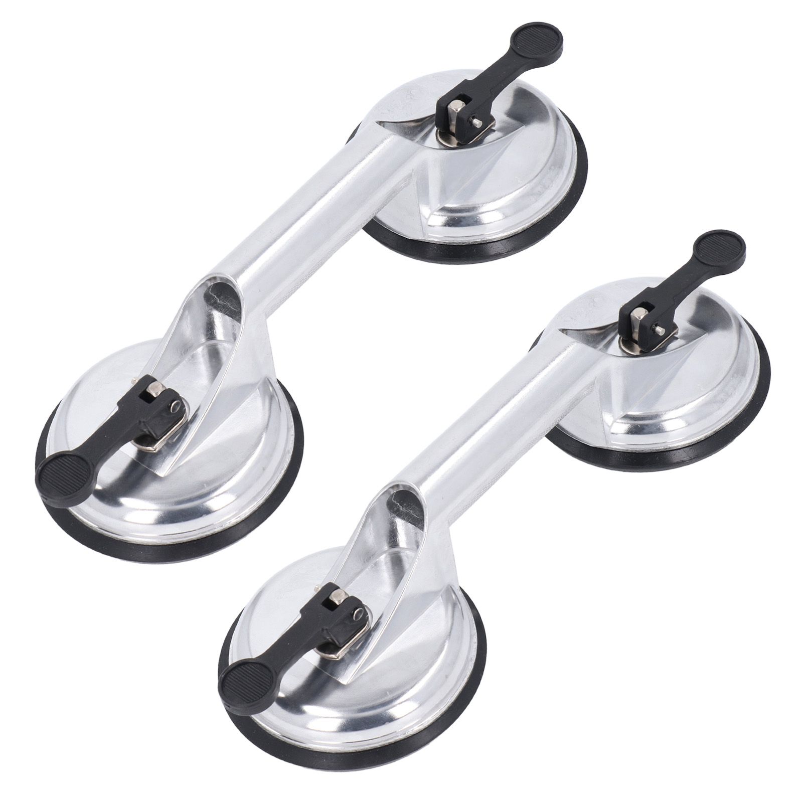 2Pcs Double Handle Suction Cups Plate 100KG Load Capacity Heavy Duty Aluminum view 4