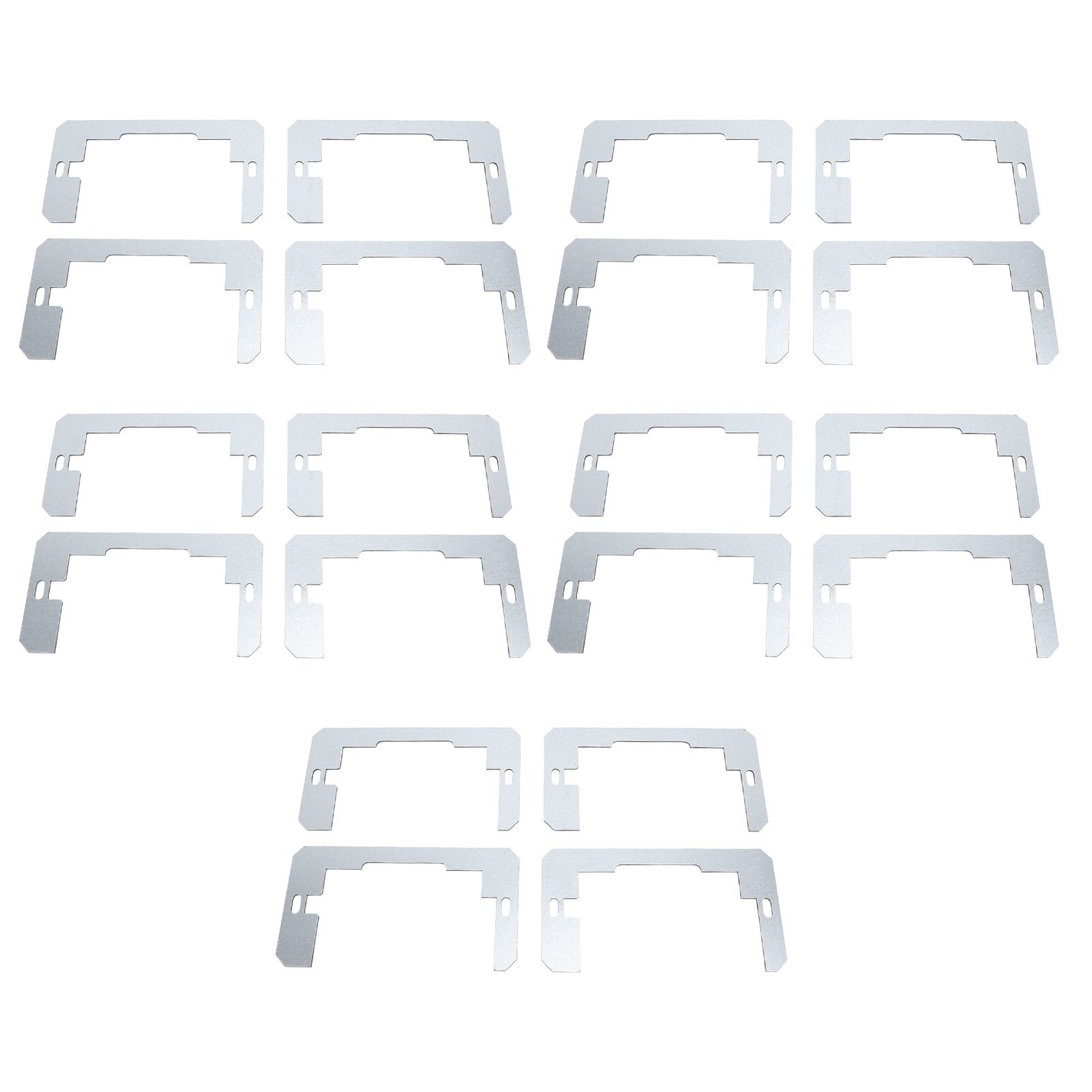 20PCS Wall Plate Spacer Zinc Plated Steel Flush Fit Device Leveling Plate for view 3