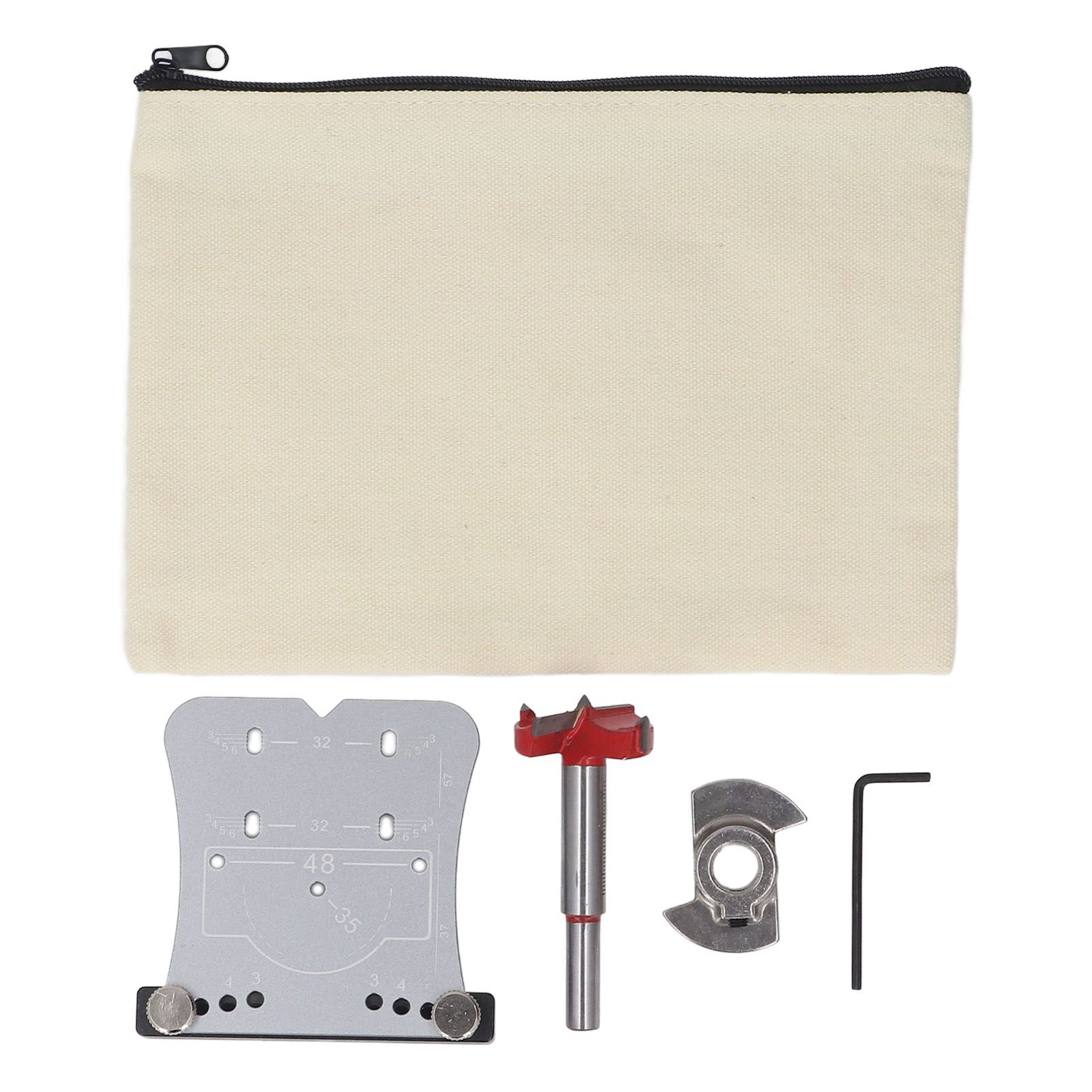 35mm Hinge Punch Locator Hinge Boring Jig 4 Hole Spacing Adjustable Margin view 3