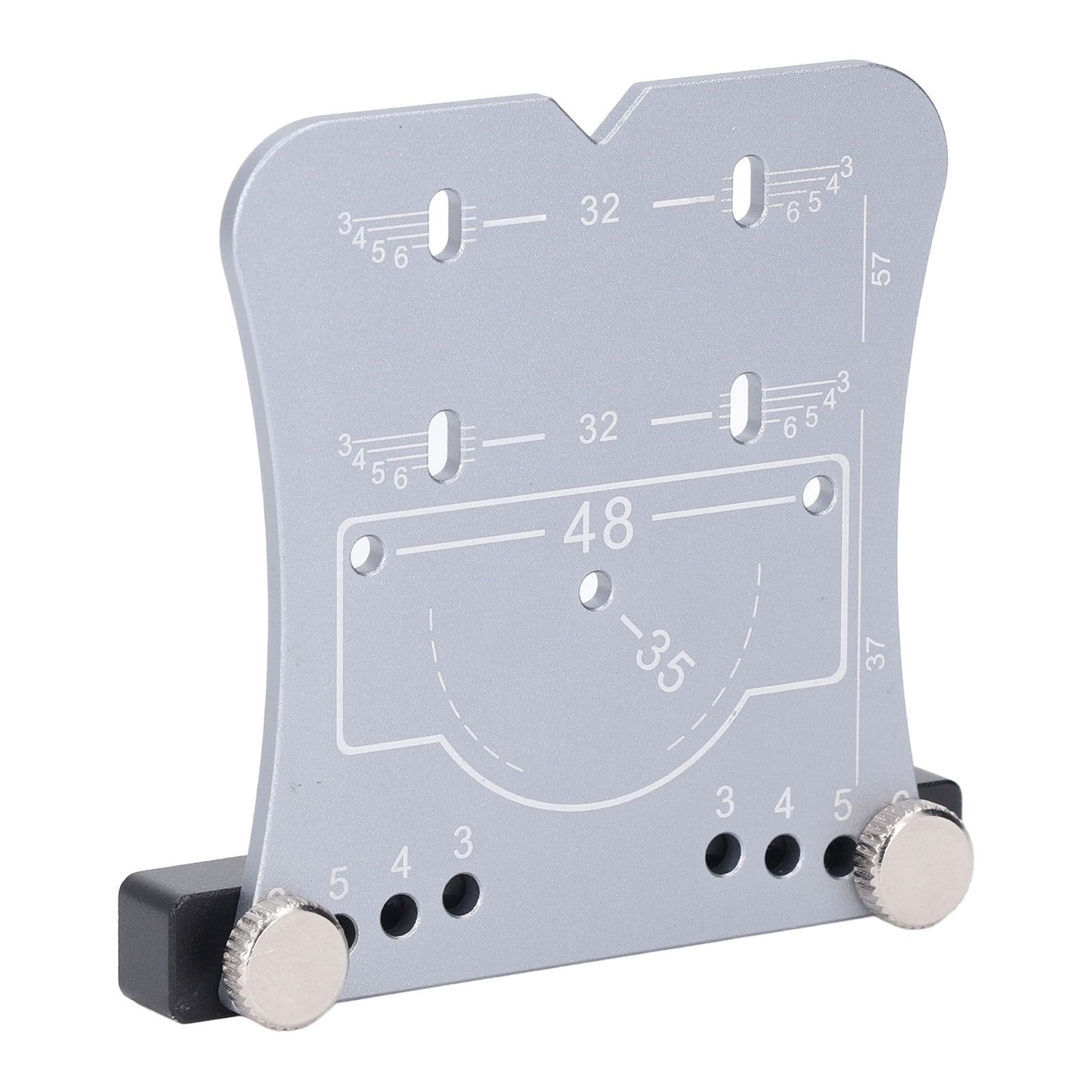 35mm Hinge Punch Locator Hinge Boring Jig 4 Hole Spacing Adjustable Margin view 10
