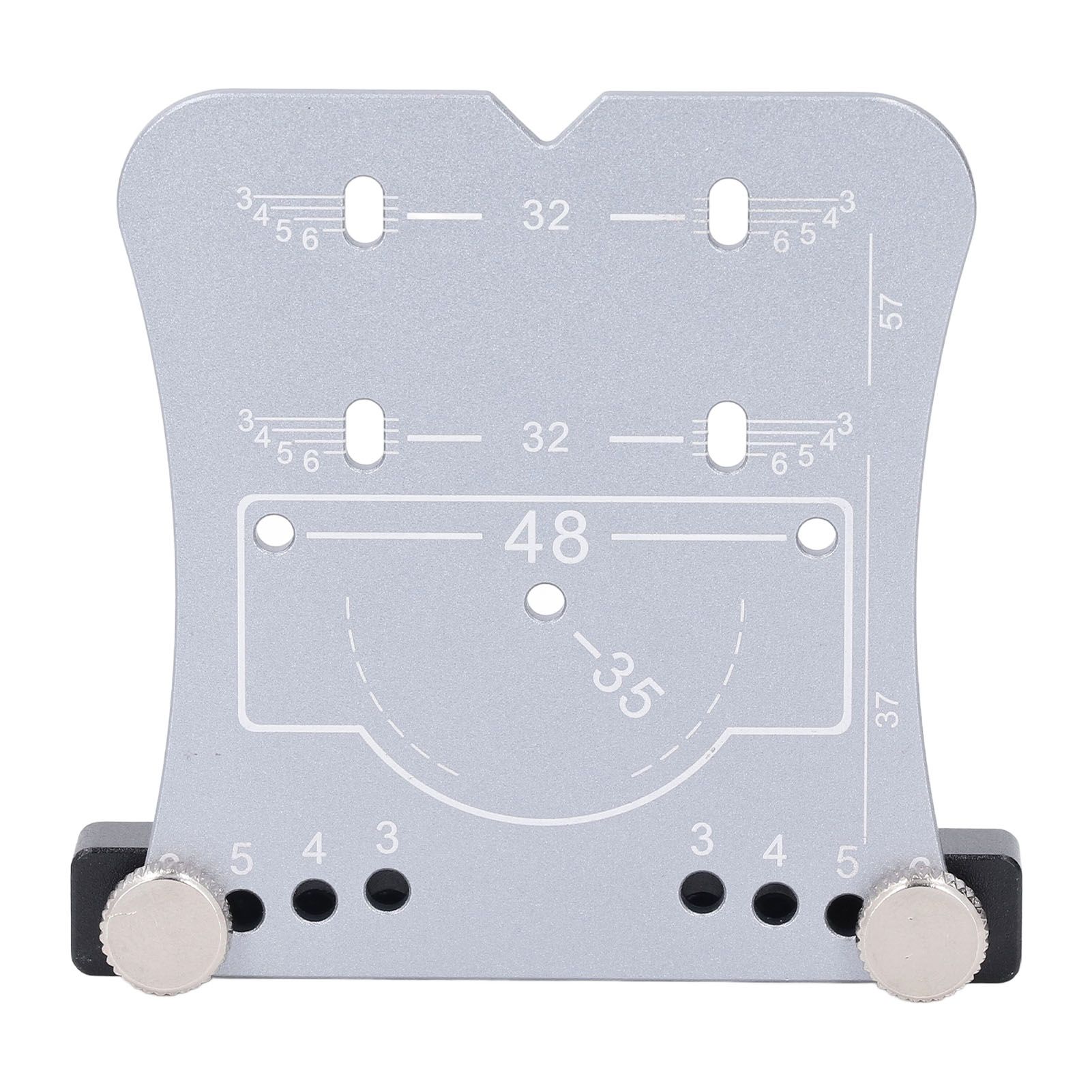 35mm Hinge Punch Locator Hinge Boring Jig 4 Hole Spacing Adjustable Margin view 12