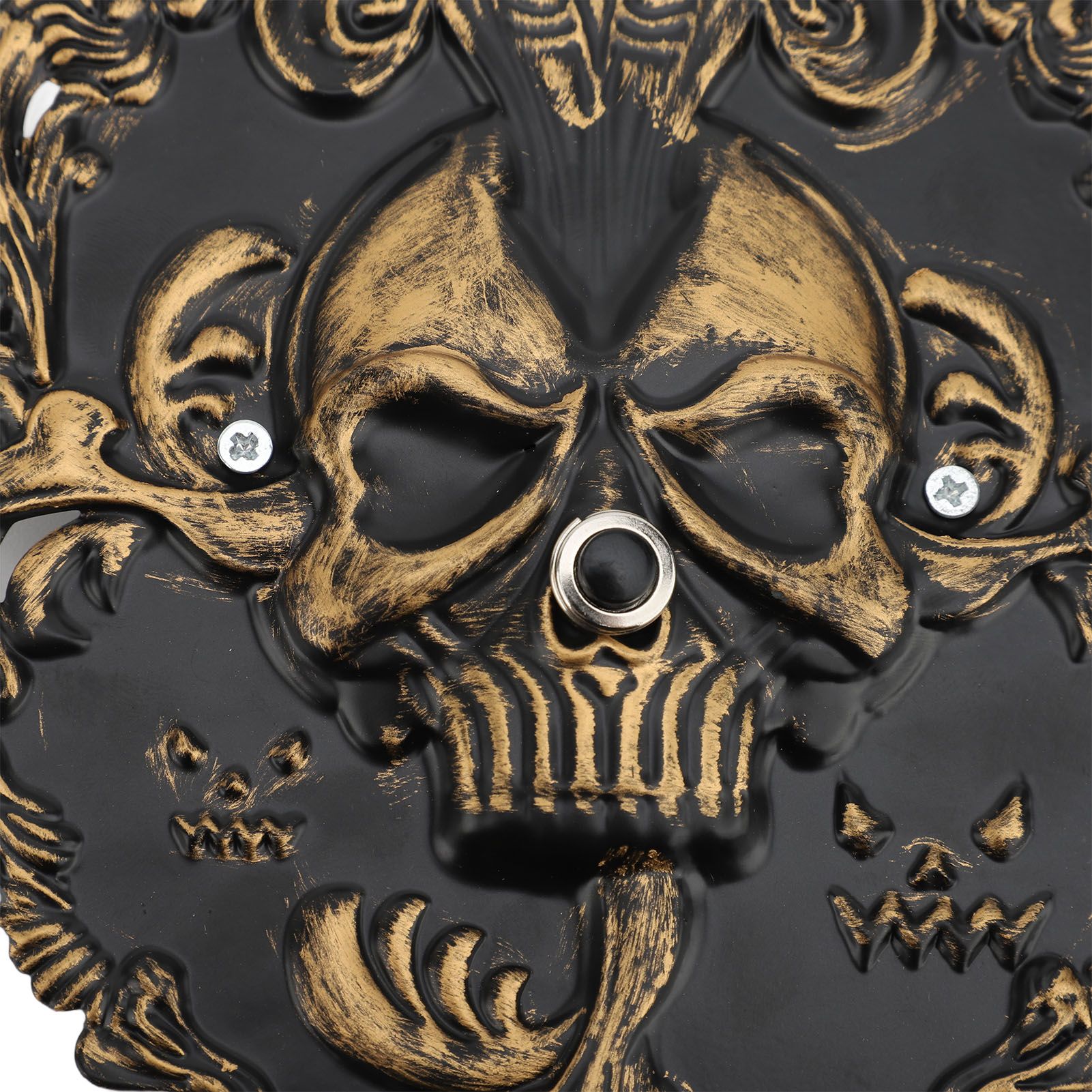 Skull Doorbell Metal Retro Color Decorative Scary Skeleton Door Bell Door view 7