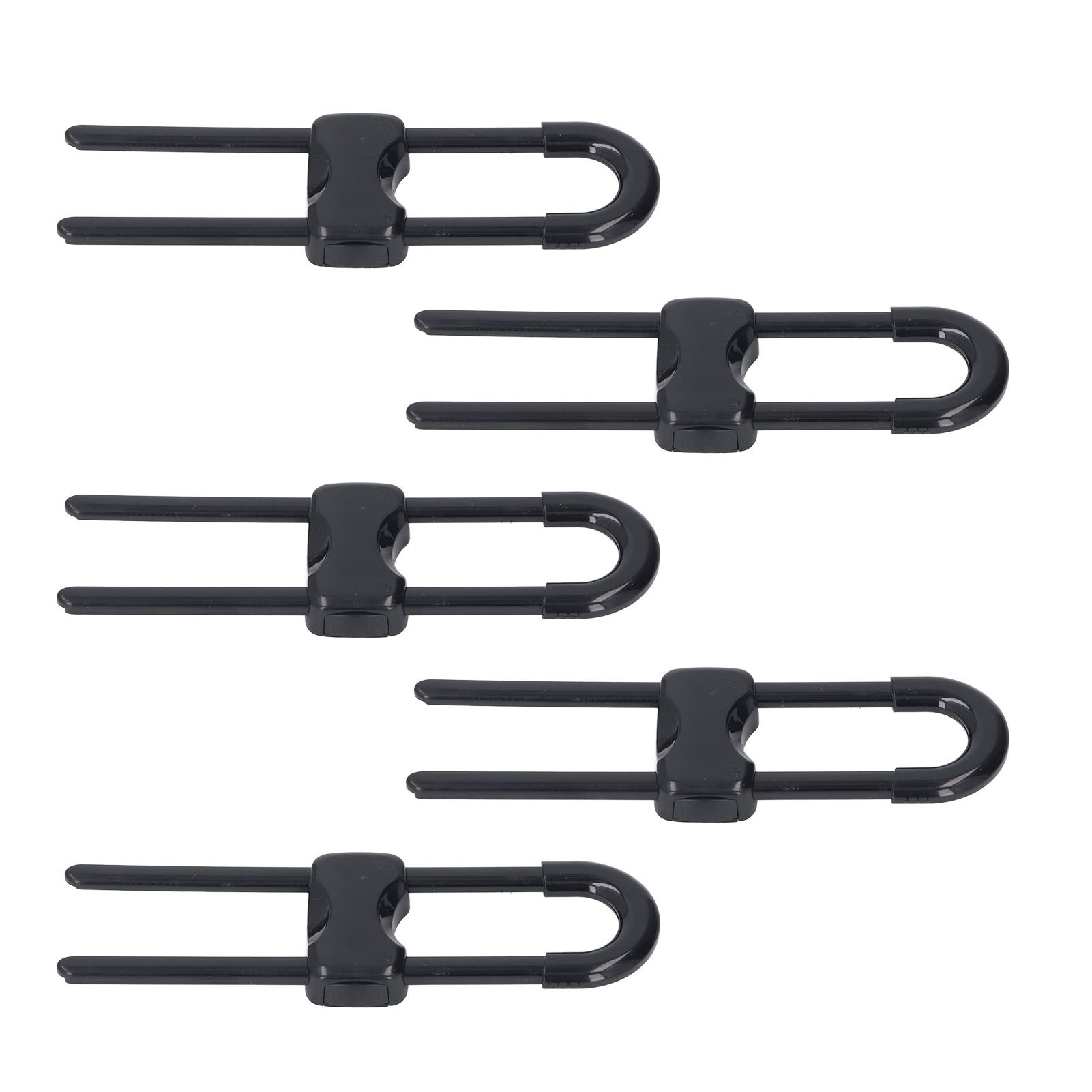 5Pcs Cabinet Handle Locks Multifunctional Adjustable U Shaped Child Safety