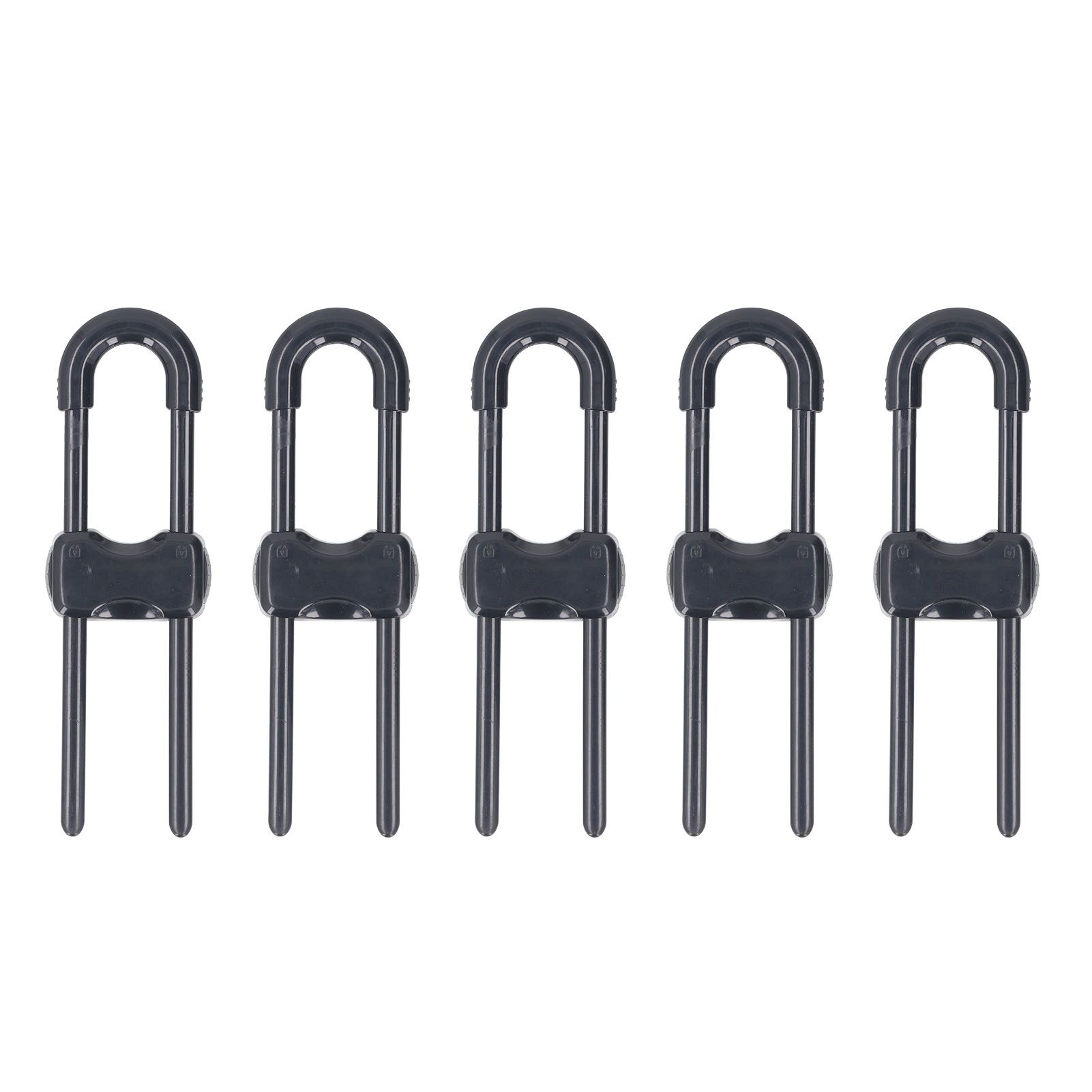 5Pcs Cabinet Handle Locks Multifunctional Adjustable U Shaped Child Safety view 3