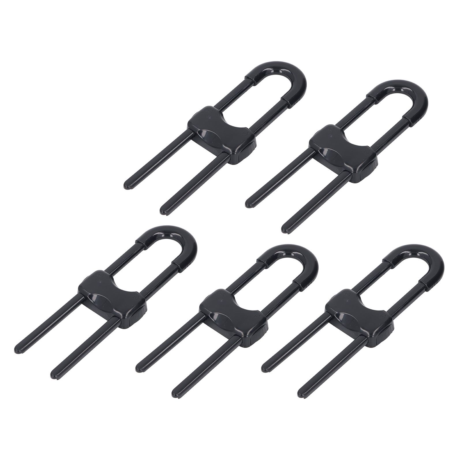 5Pcs Cabinet Handle Locks Multifunctional Adjustable U Shaped Child Safety view 4