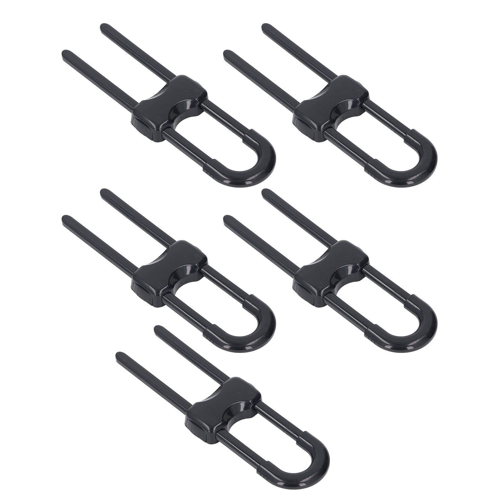 5Pcs Cabinet Handle Locks Multifunctional Adjustable U Shaped Child Safety view 6
