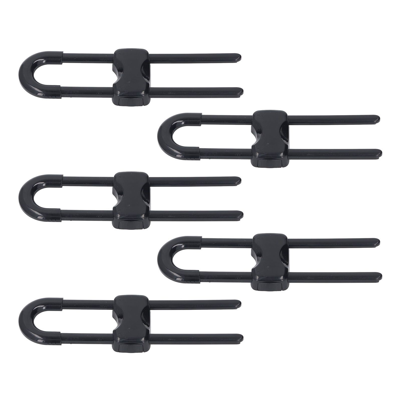5Pcs Cabinet Handle Locks Multifunctional Adjustable U Shaped Child Safety view 11