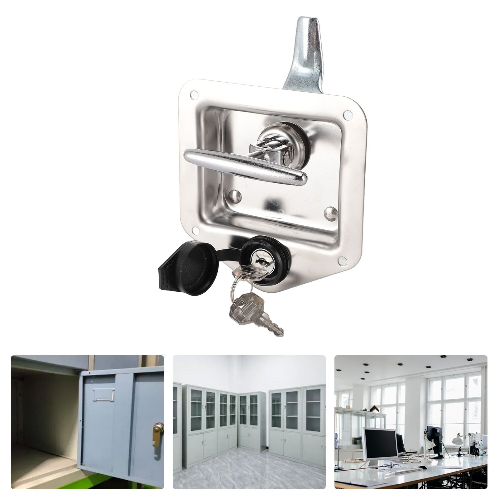 Truck Tool Box Latch Stainless Steel Flush Mount Toolbox Handle Latch Folding view 11