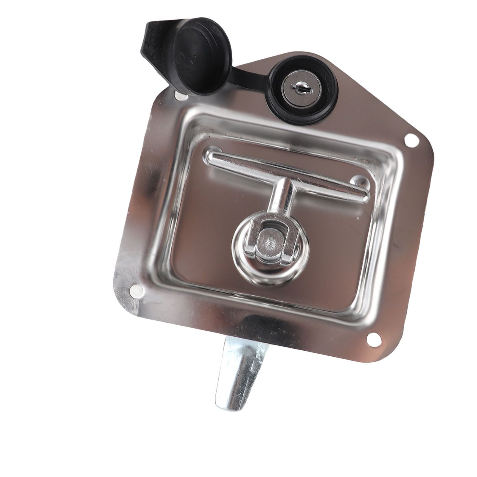 T Handle Latch with Keys Folding Handle Stainless Steel Tool Box Lock for Home