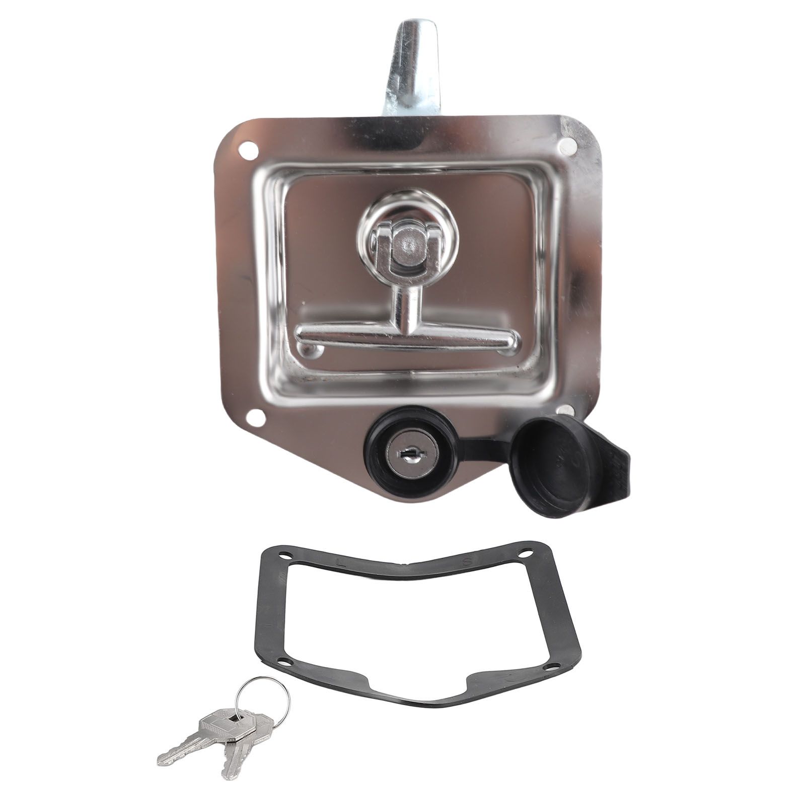 T Handle Latch with Keys Folding Handle Stainless Steel Tool Box Lock for Home view 3