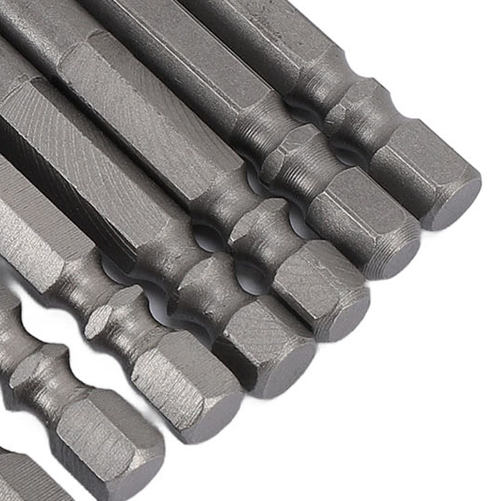 8pcs High Strength Eccentric Twist Drill Bit Multifuntional Carbide Tipped Hex view 7
