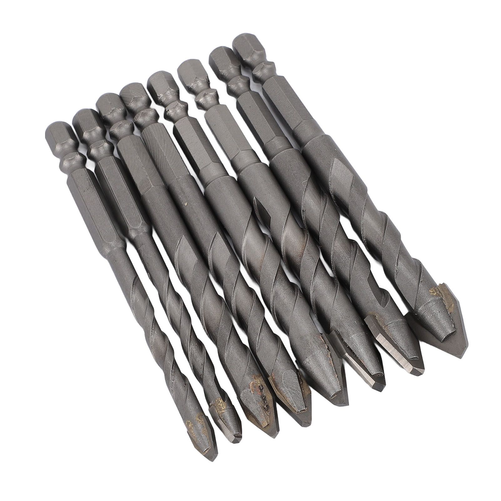 8pcs High Strength Eccentric Twist Drill Bit Multifuntional Carbide Tipped Hex view 12