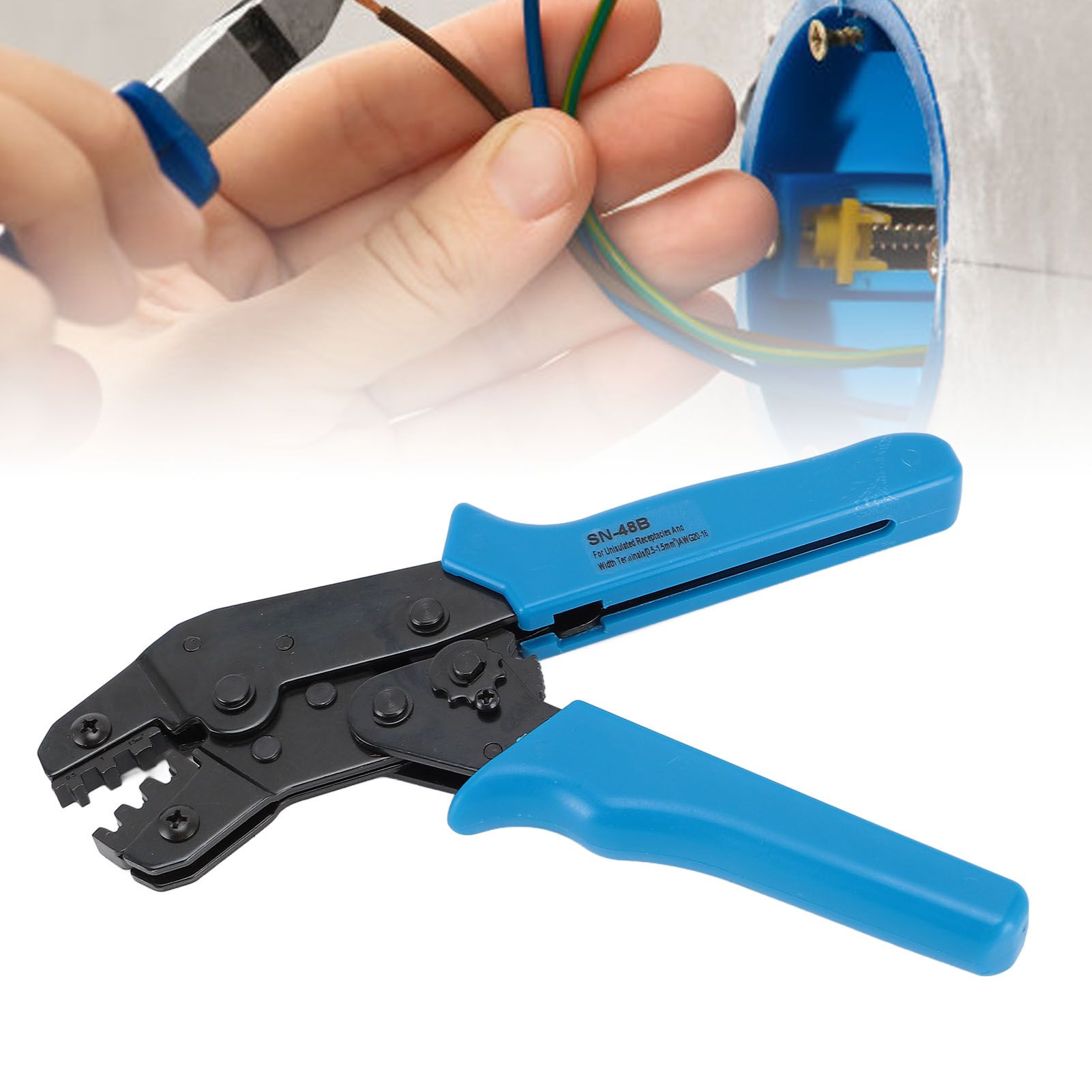 Wire Terminal Crimper 3.96 4.8 5.08 6.3mm Spade Steel Ratchet Terminal Crimper view 12