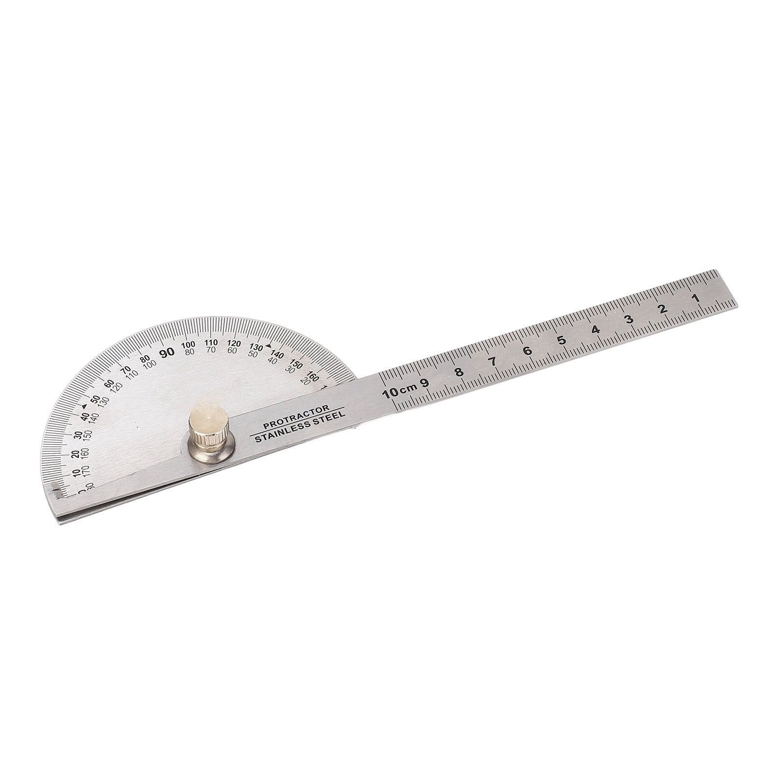 Angle Protractor Stainless Steel Portable Adjustable 0 to 180 Degree Angle view 10