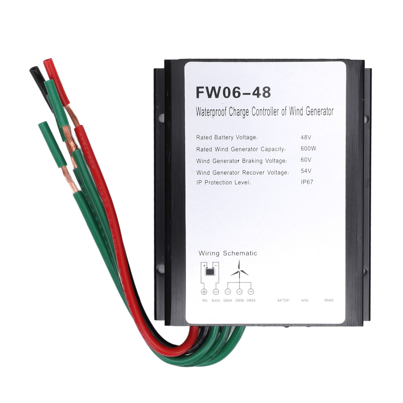 MPPT Wind Turbine Charge Controller 48V Led IP67 Water Resistant Automatic view 3