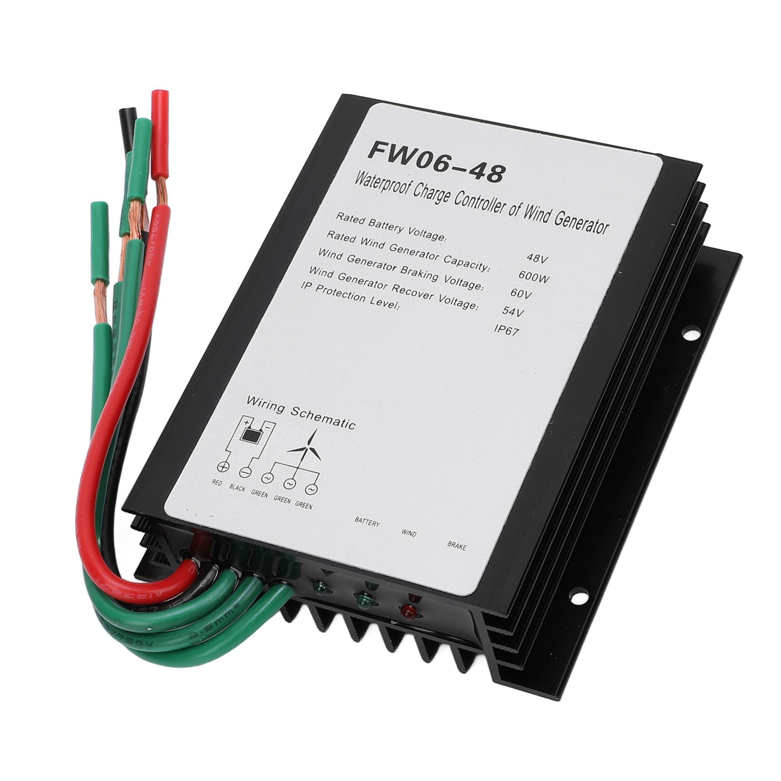 MPPT Wind Turbine Charge Controller 48V Led IP67 Water Resistant Automatic view 4