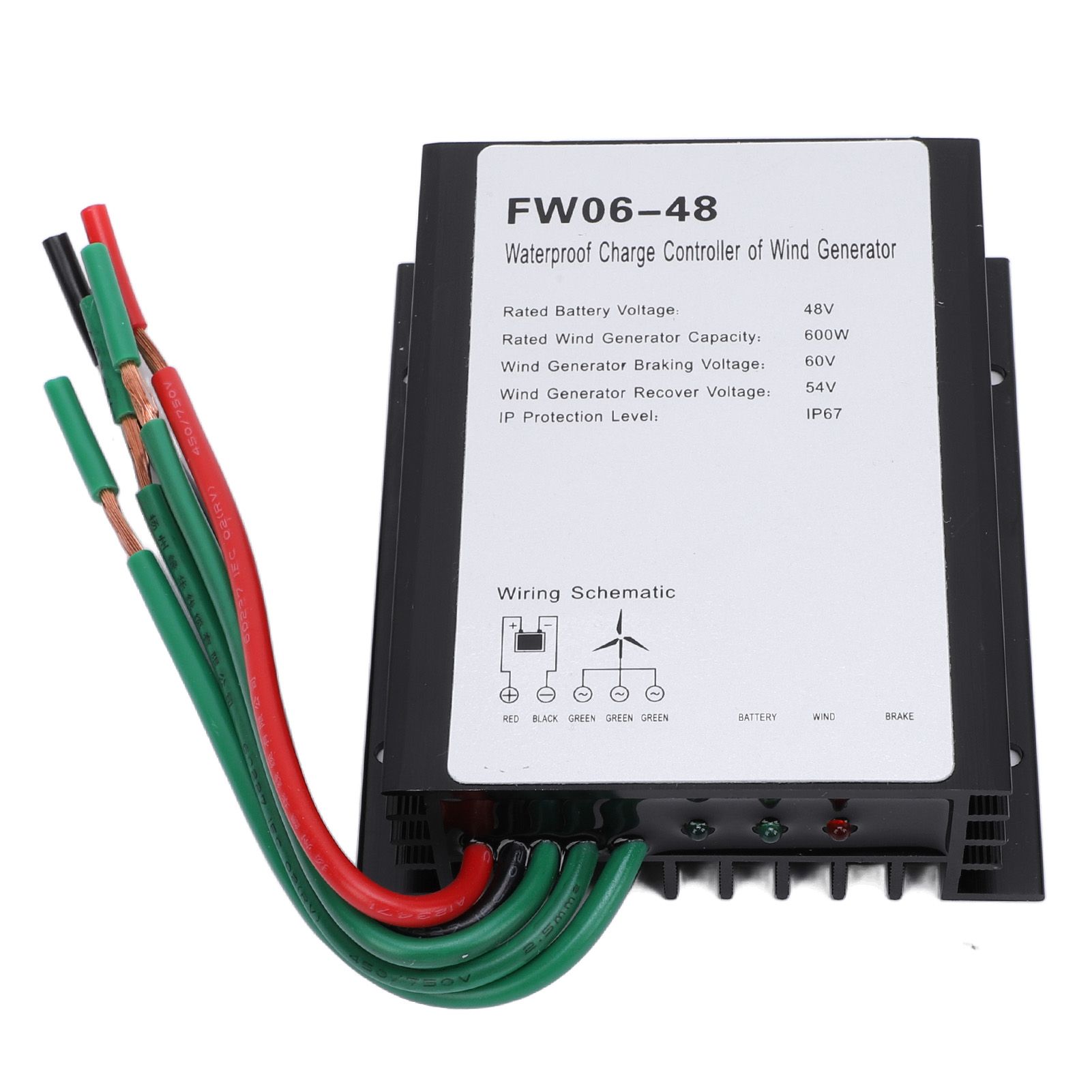 MPPT Wind Turbine Charge Controller 48V Led IP67 Water Resistant Automatic view 10