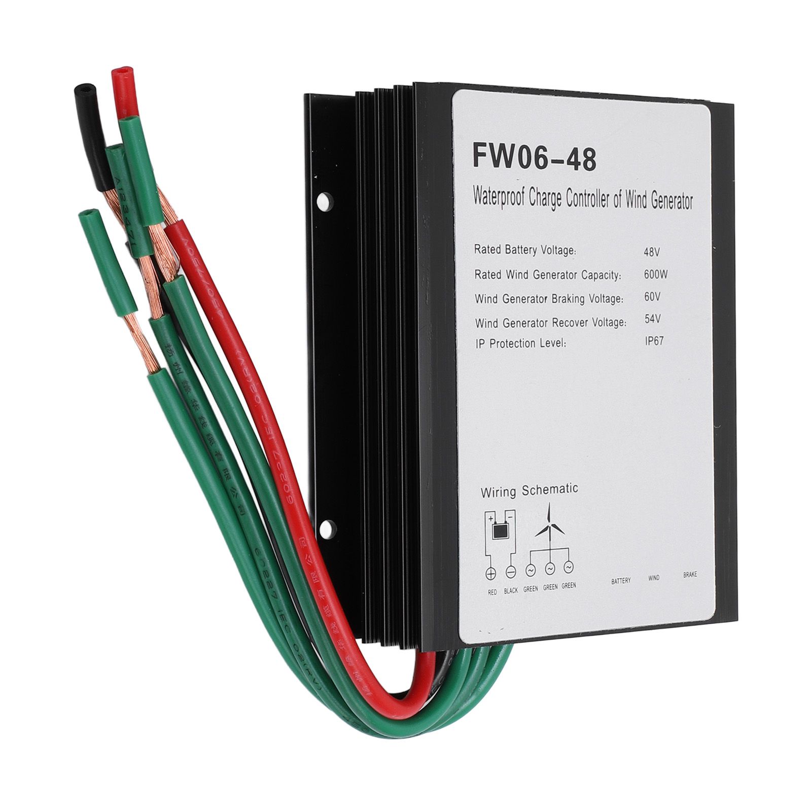 MPPT Wind Turbine Charge Controller 48V Led IP67 Water Resistant Automatic view 11