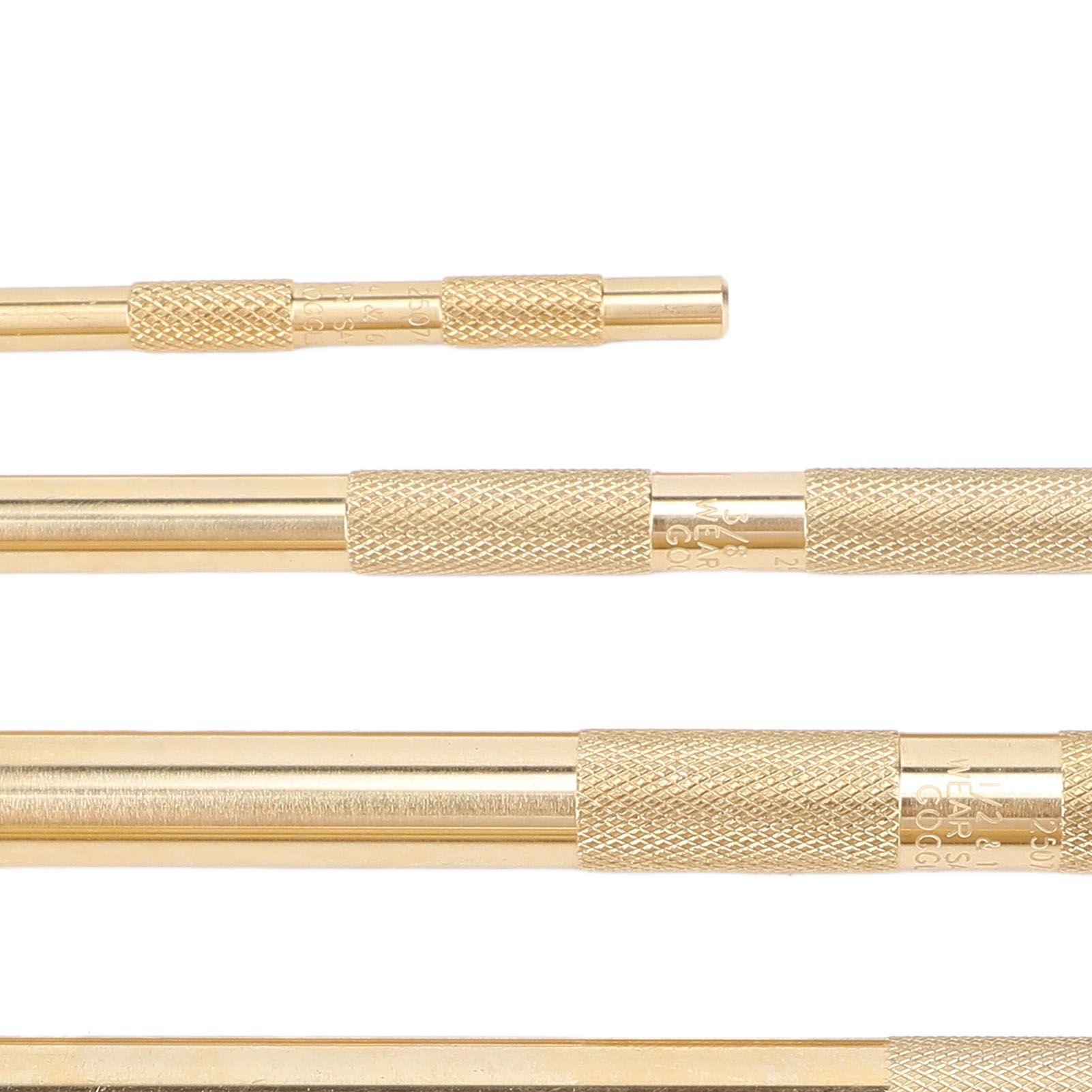 Drift Punch Set Knurled 1/4inch 3/8inch 1/2inch 5/8inch 3/4inch Brass Drift view 2