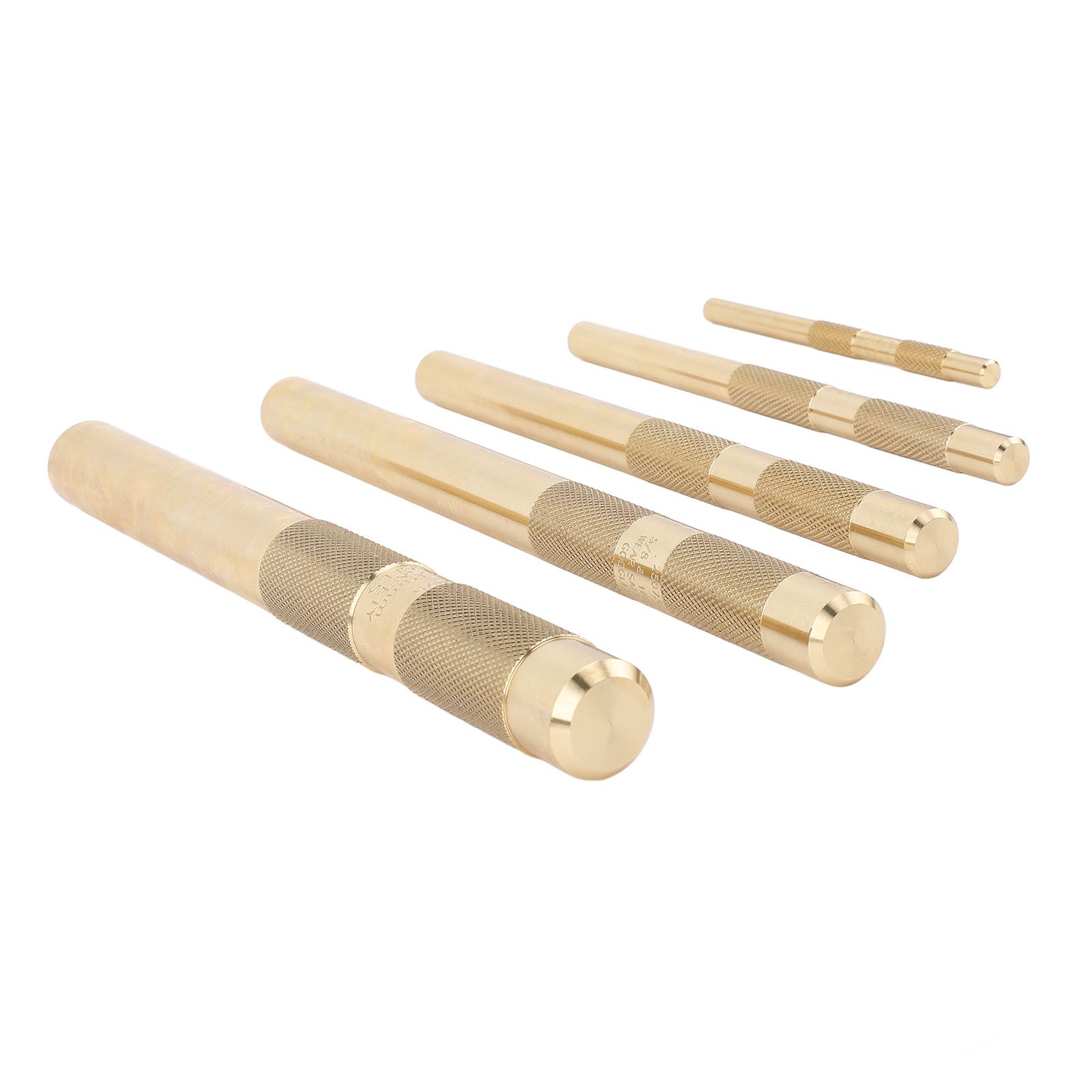 Drift Punch Set Knurled 1/4inch 3/8inch 1/2inch 5/8inch 3/4inch Brass Drift view 9