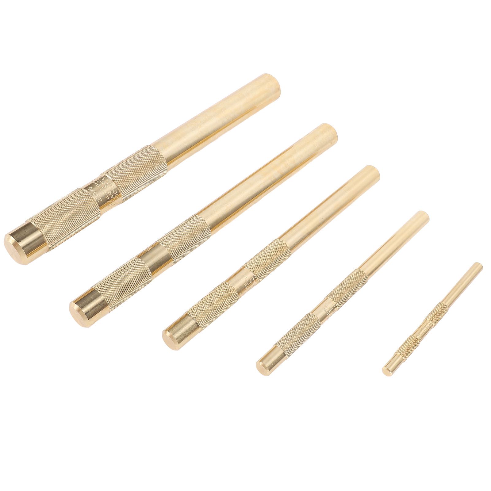 Drift Punch Set Knurled 1/4inch 3/8inch 1/2inch 5/8inch 3/4inch Brass Drift view 11