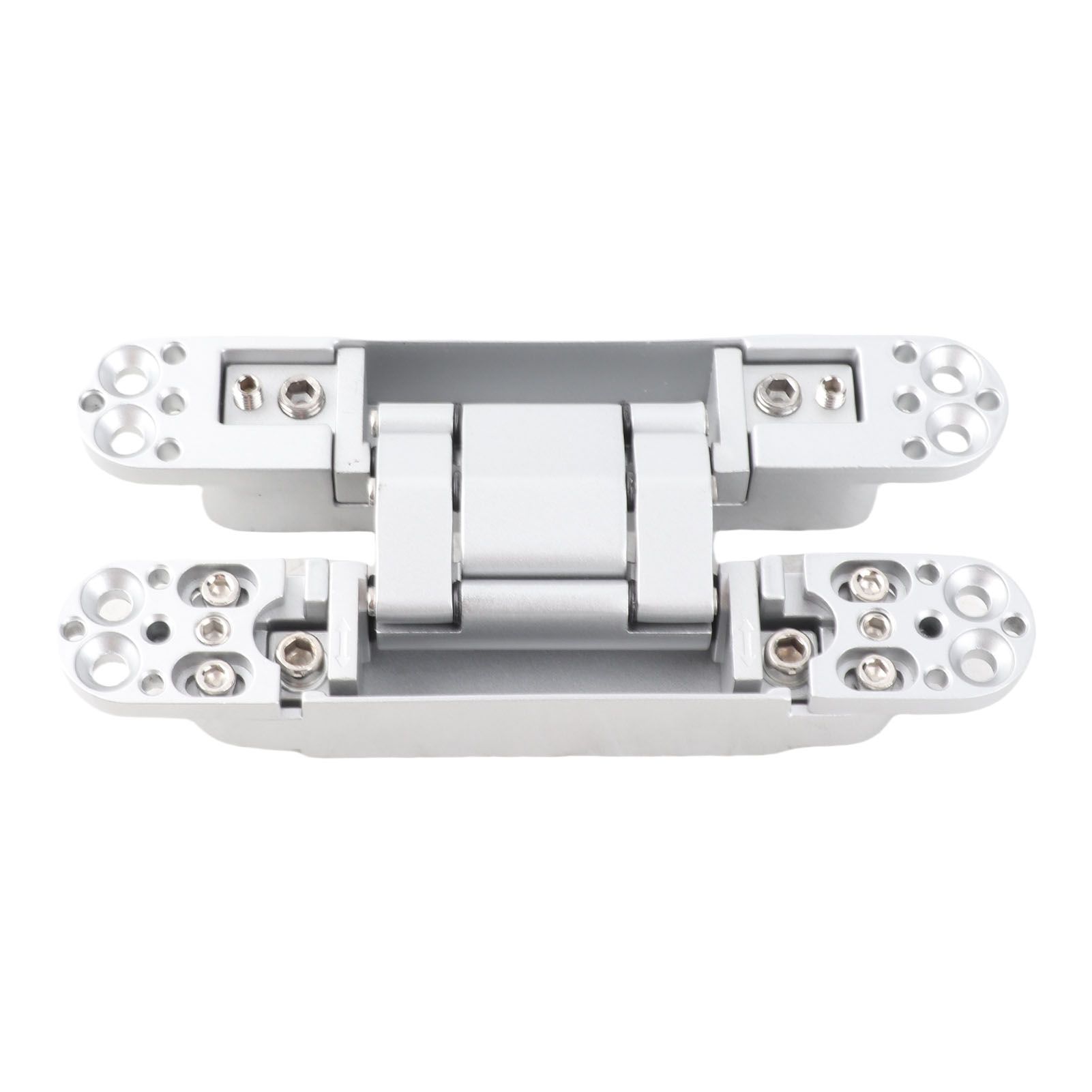 Hidden Door Hinge Zinc Alloy 3 Way Adjustable 180 Degree Swing Quiet Invisible view 6