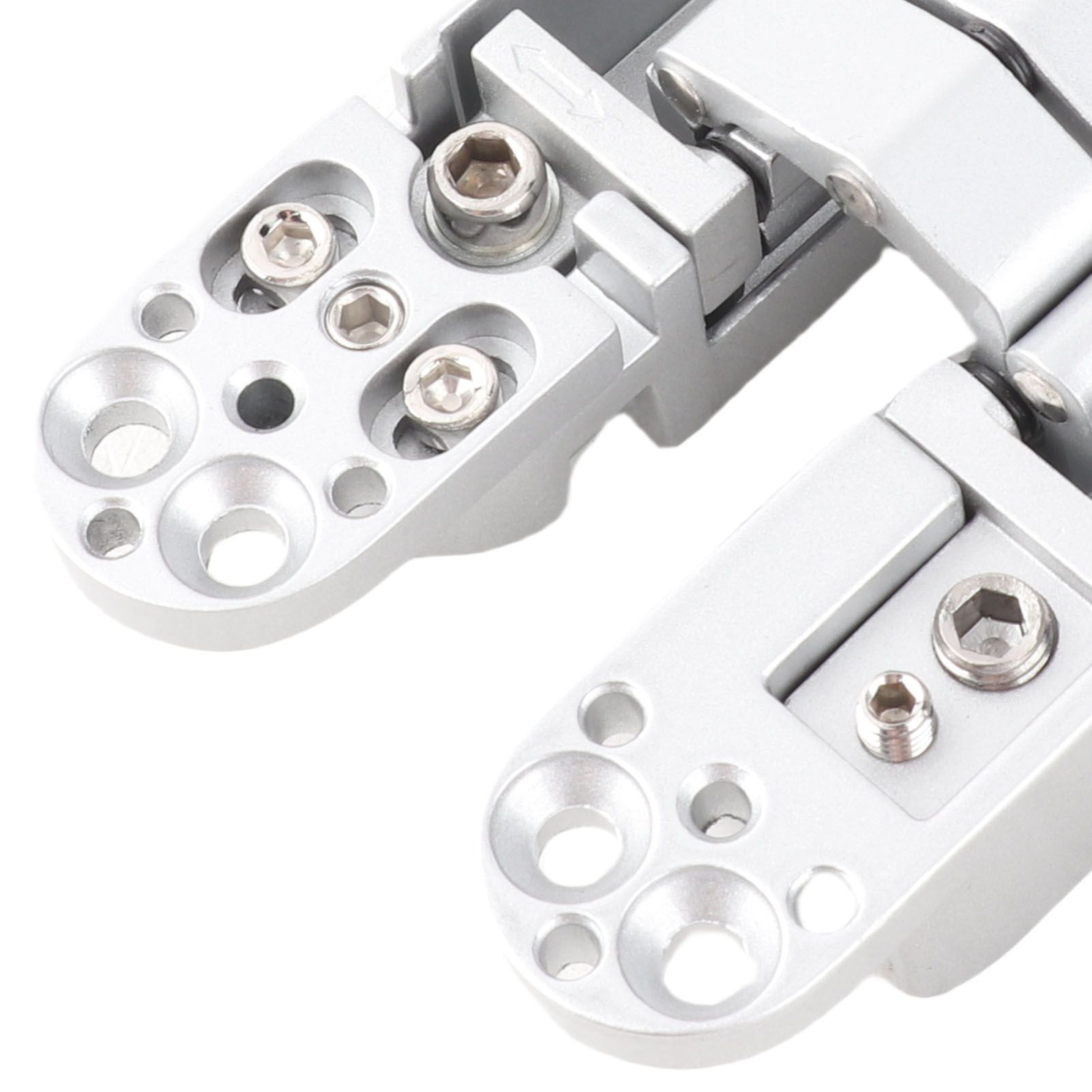Hidden Door Hinge Zinc Alloy 3 Way Adjustable 180 Degree Swing Quiet Invisible view 7