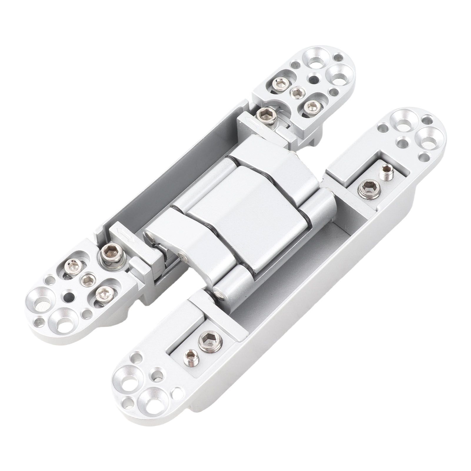 Hidden Door Hinge Zinc Alloy 3 Way Adjustable 180 Degree Swing Quiet Invisible view 10