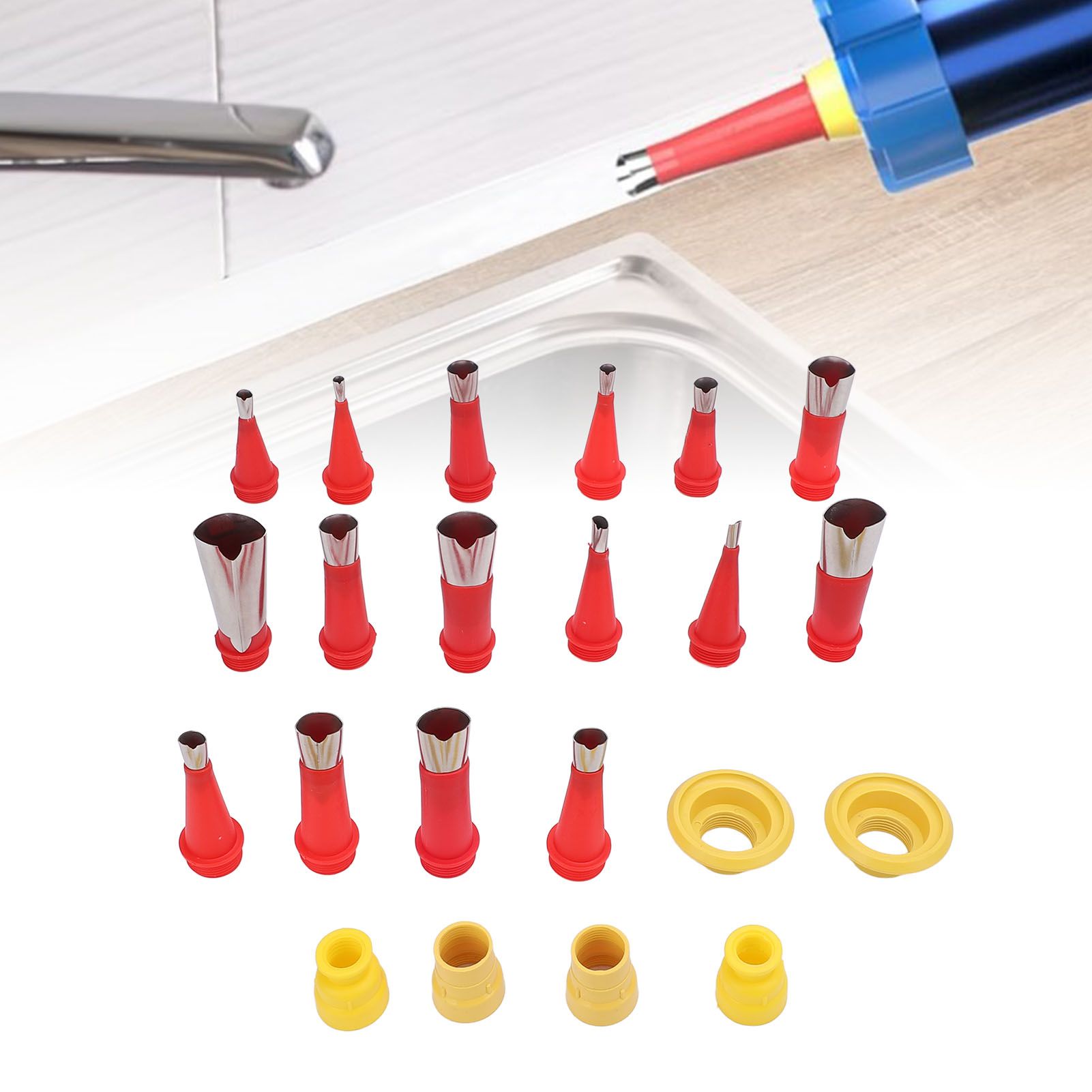 Caulking Finisher Nozzle V Shape Stainless Steel Integrated Reusable Anti view 11
