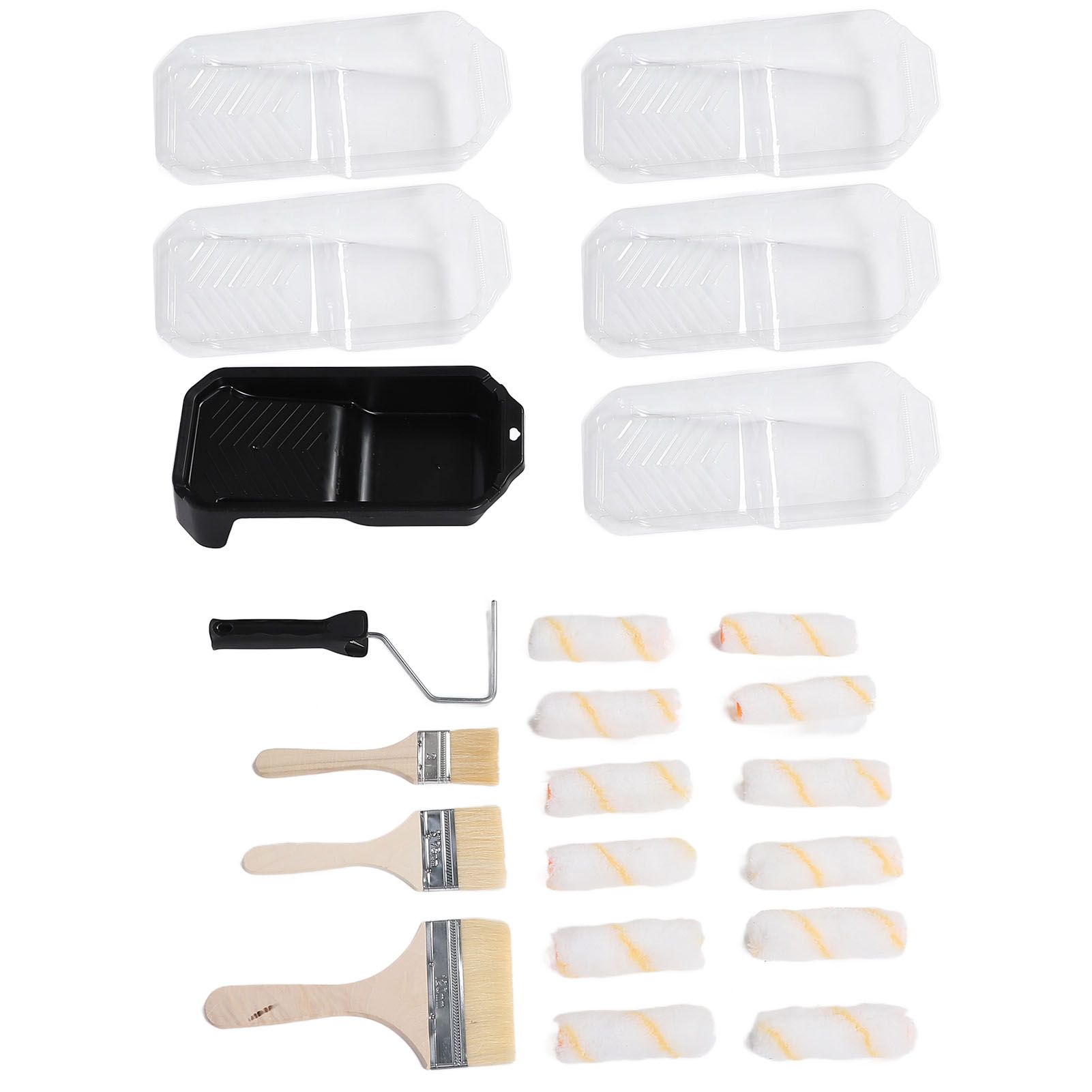 Paint Roller Set Painting Brush with Tray Home Painting Supplies Wall Painting view 9