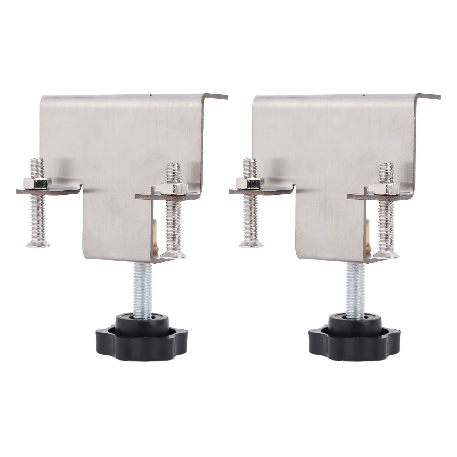 2PCS Universal Cabinet Clamp Stainless Steel Anti Slip Drawer Front view 3