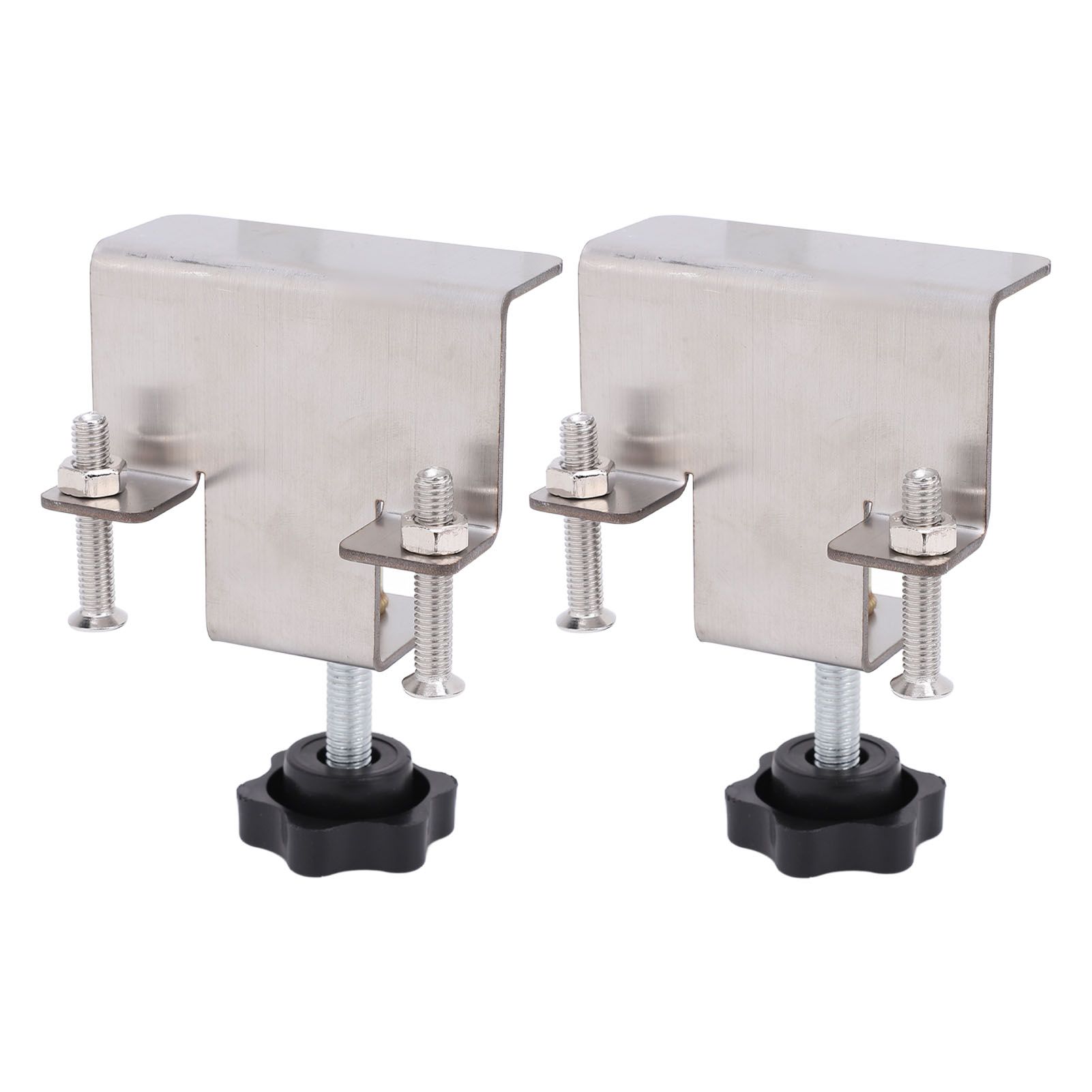2PCS Universal Cabinet Clamp Stainless Steel Anti Slip Drawer Front view 4