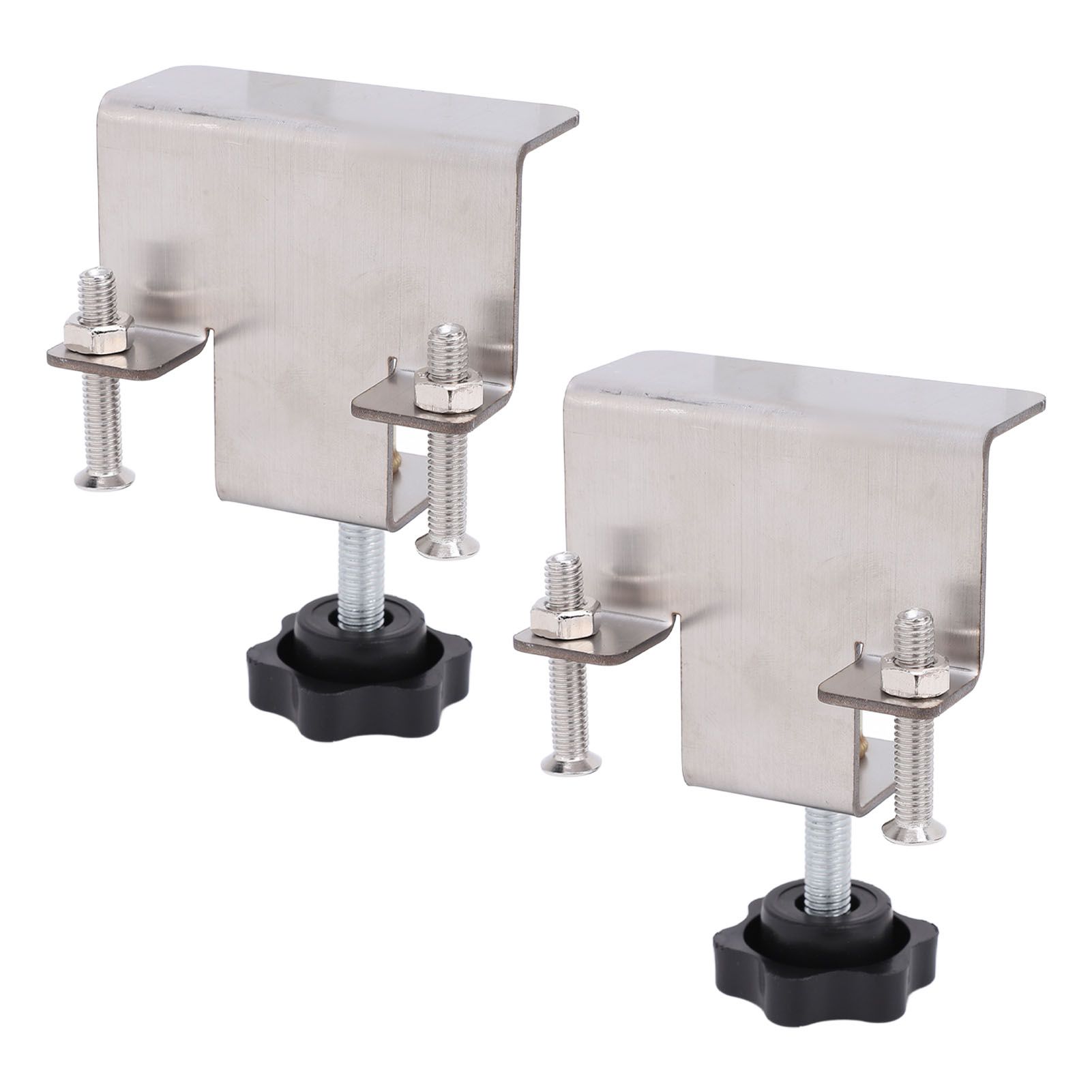 2PCS Universal Cabinet Clamp Stainless Steel Anti Slip Drawer Front view 6