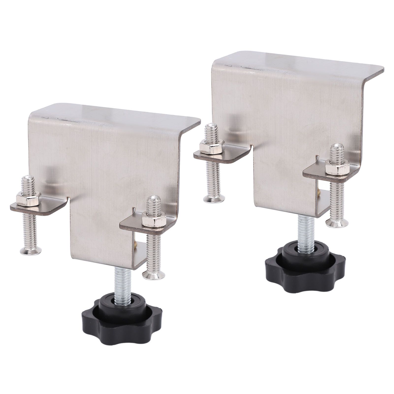 2PCS Universal Cabinet Clamp Stainless Steel Anti Slip Drawer Front view 8