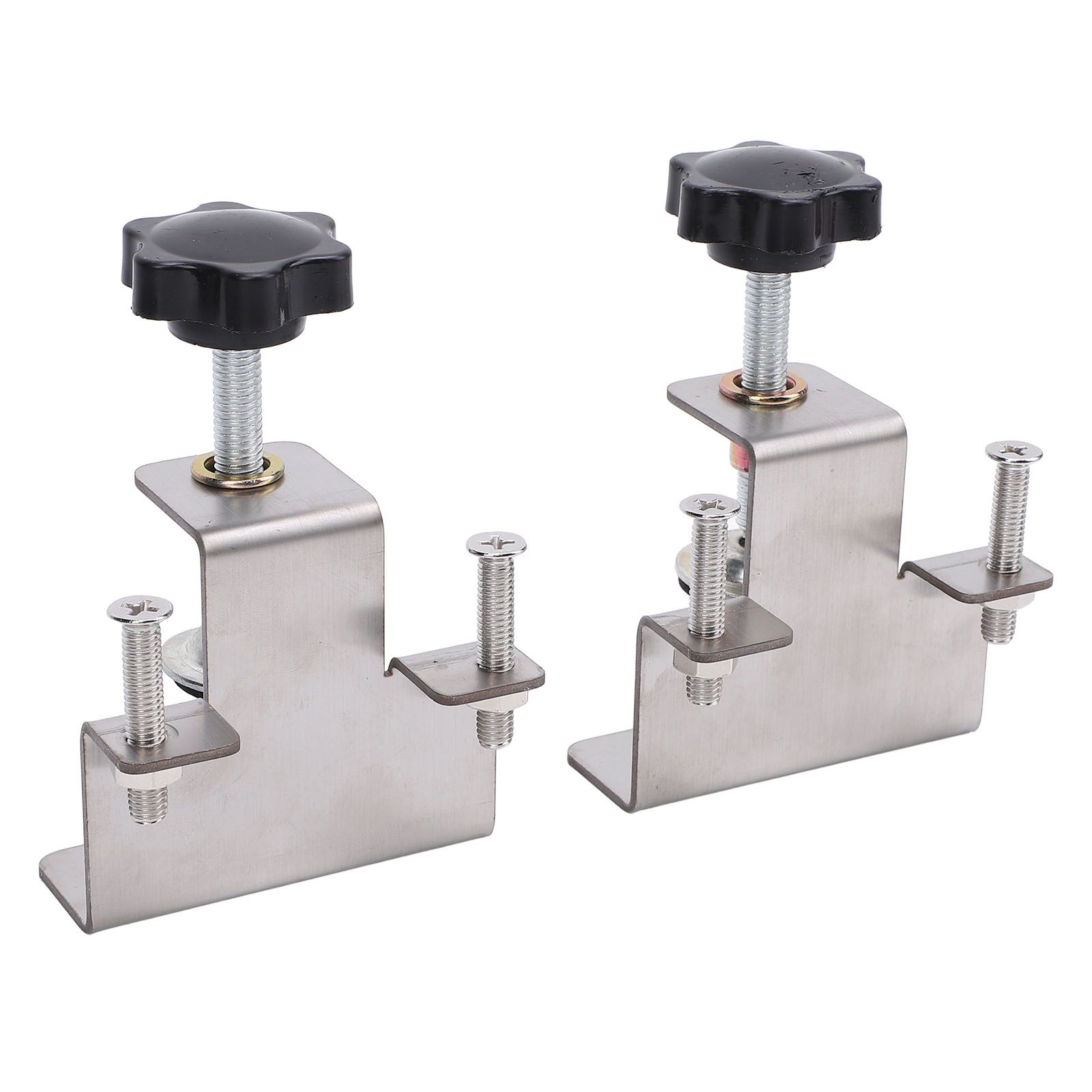 2PCS Universal Cabinet Clamp Stainless Steel Anti Slip Drawer Front view 9