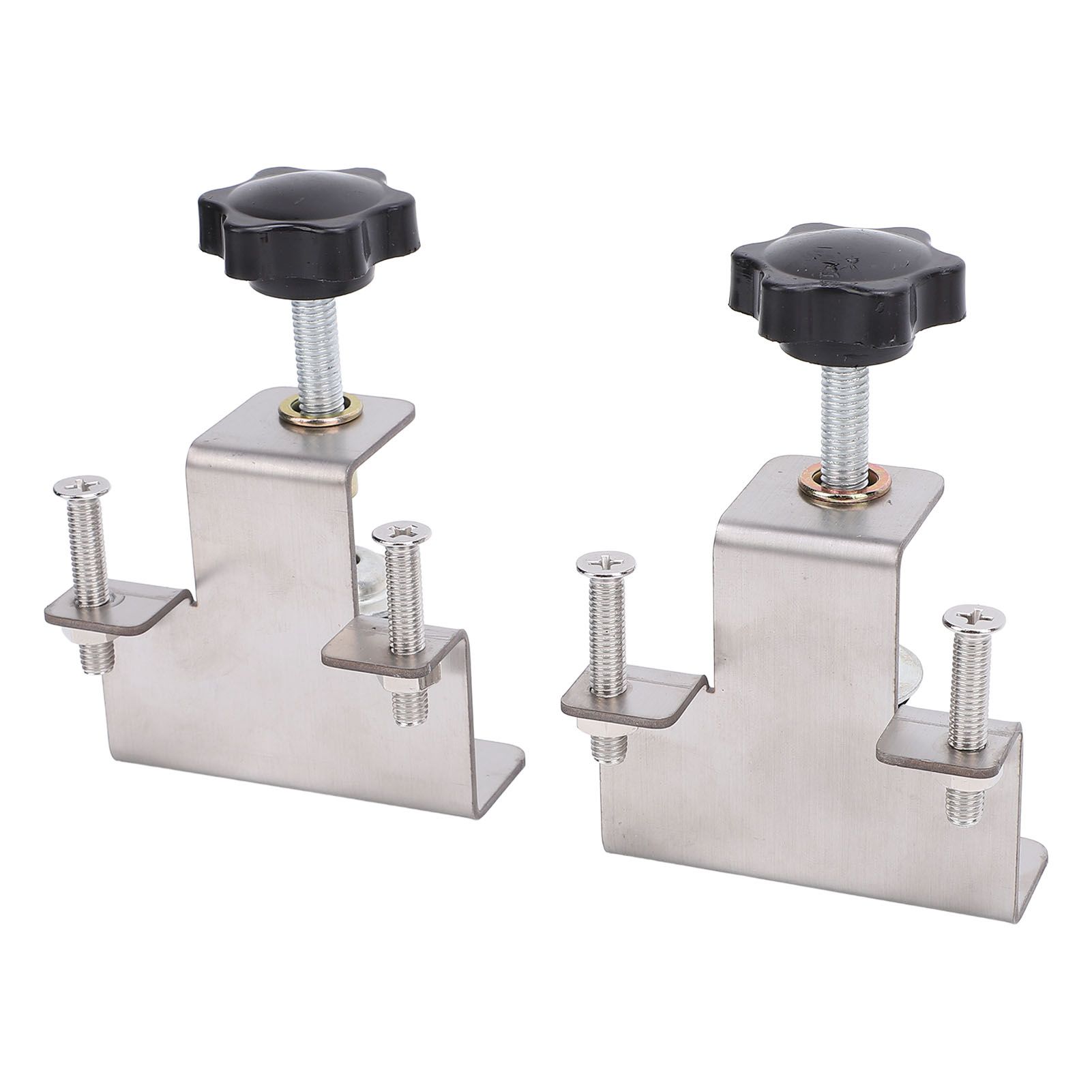 2PCS Universal Cabinet Clamp Stainless Steel Anti Slip Drawer Front view 10